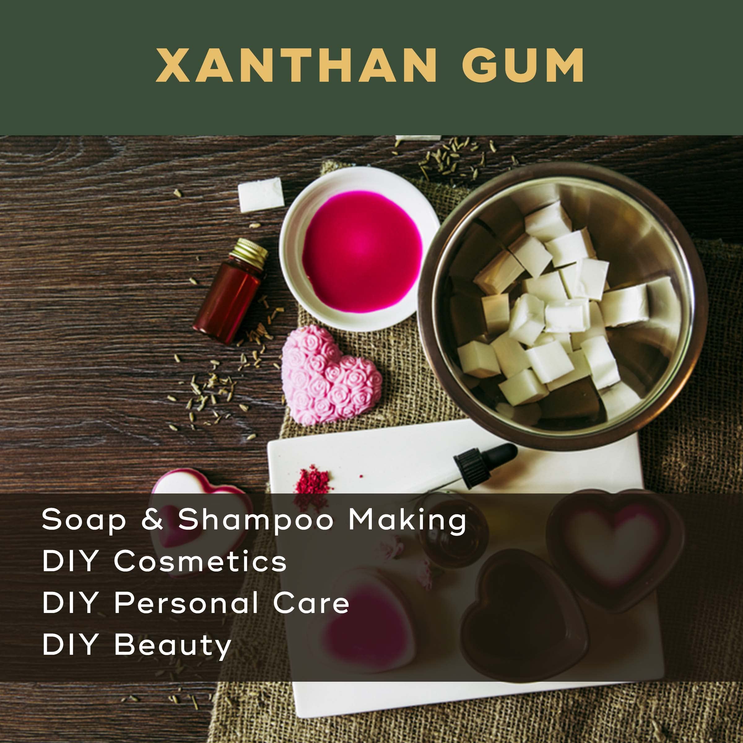 BRM Chemicals Xanthan Gum - 5 KG (11 lbs) Bulk Powder for Soap Making, Shampoo, Cosmetics, Serum, Moisturizer & Lotion | DIY Beauty Formulations for Face, Hair, Skin & Body Care | Home Use & Personal Care Products