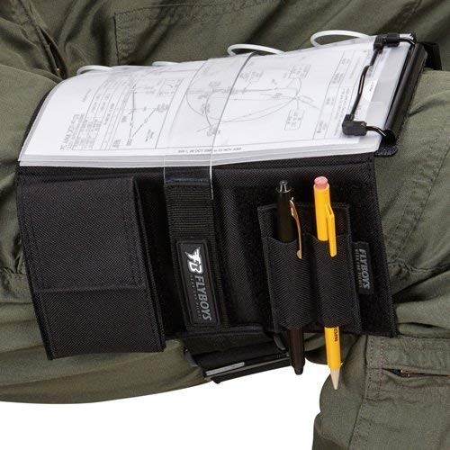 FlyBoys Reversible Kneeboard for Pilots - Adjustable Clipboard & Pen Holder with Reconfigurable Design - Perfect for Flight Training, Note-Taking, and Aviation Navigation
