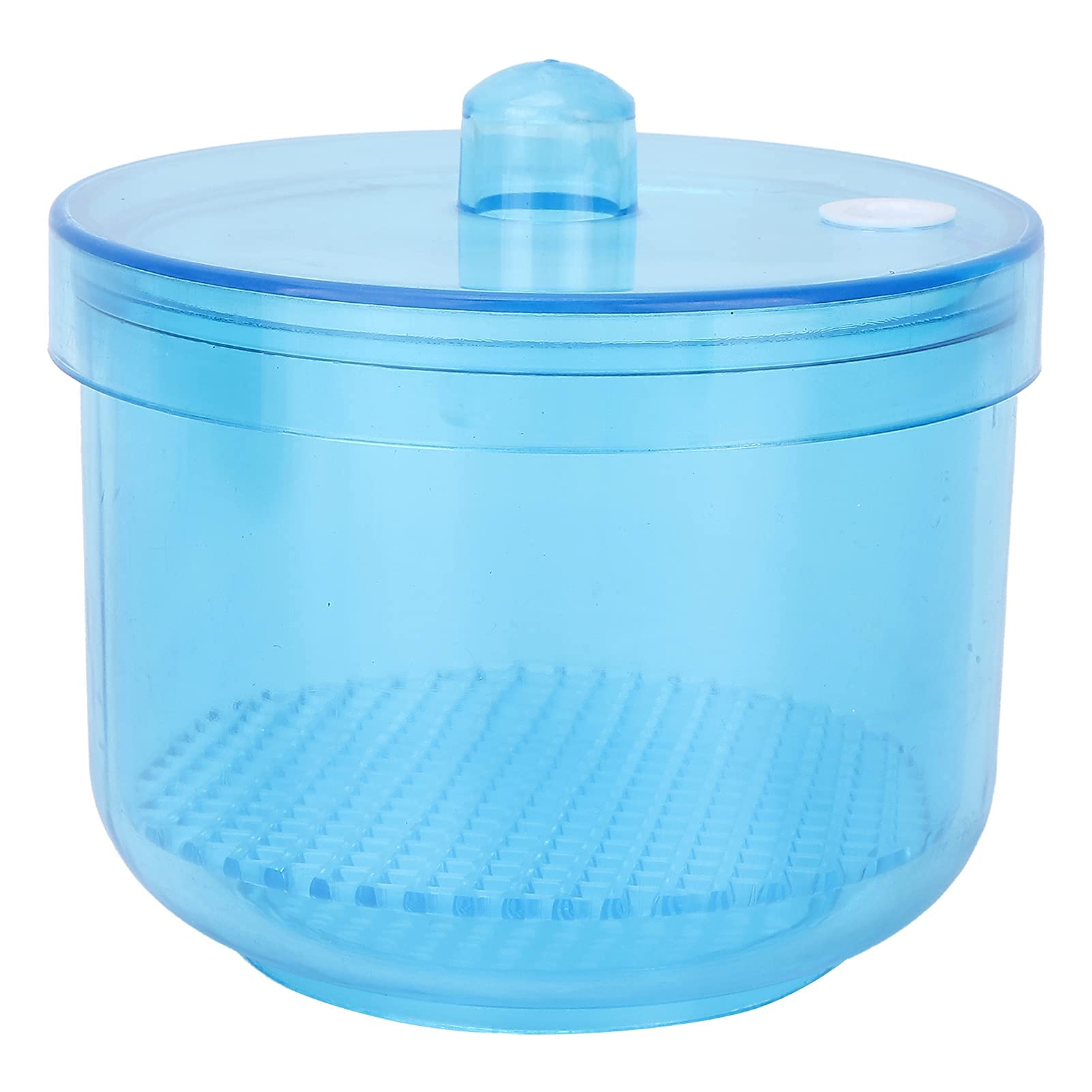 Portable Nail Art Cleaning & Sterilizing Box - Manicure Tools Organizer with UV Sterilization - Travel-Friendly Nail Accessories Storage Container for Home & Salon Use (Blue)