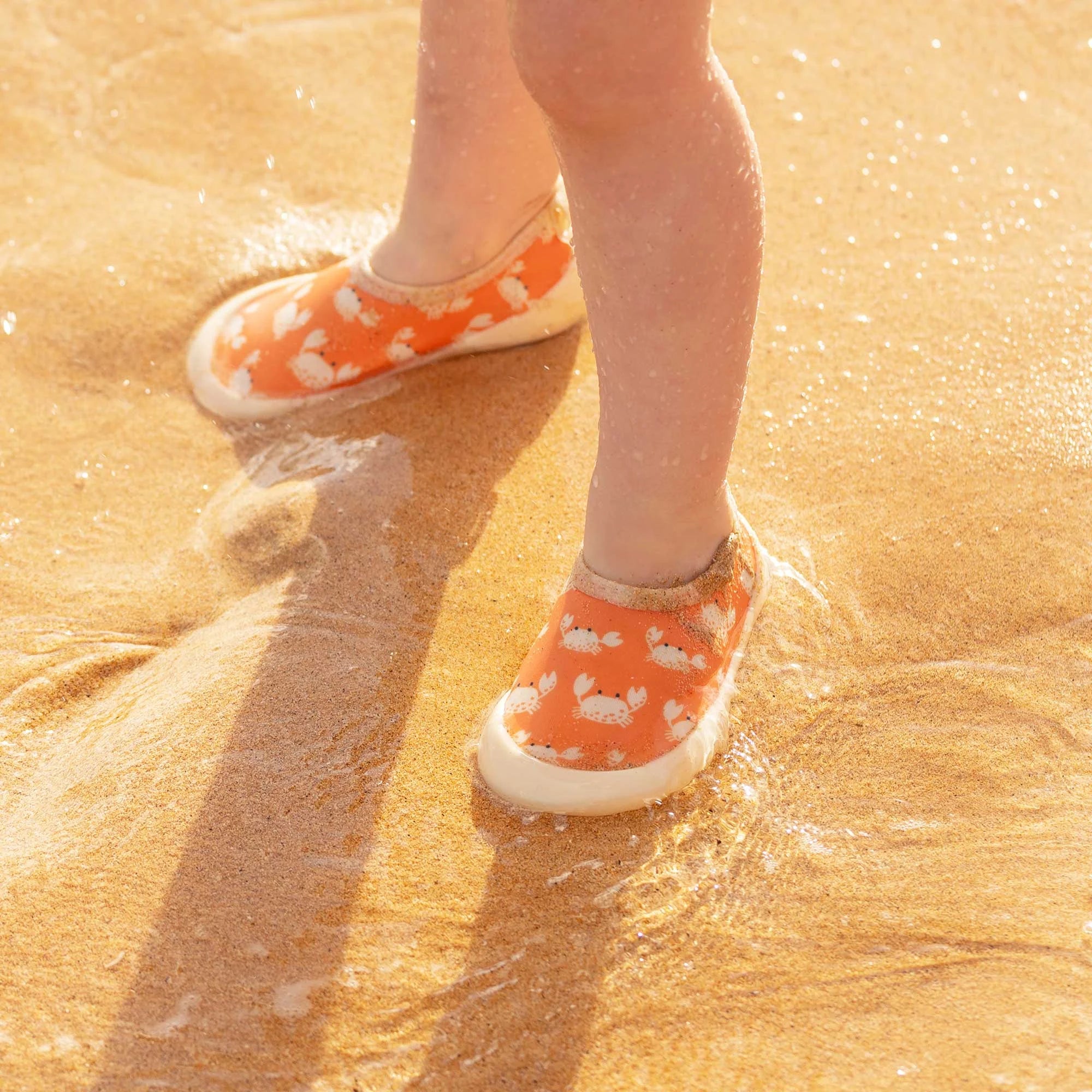 Jan & Jul Crabby Crab Toddler Water Shoes - Non-Slip Quick-Dry Baby Beach Shoes for Boys & Girls - Perfect for Swimming, Beach, Pool & Outdoor Play