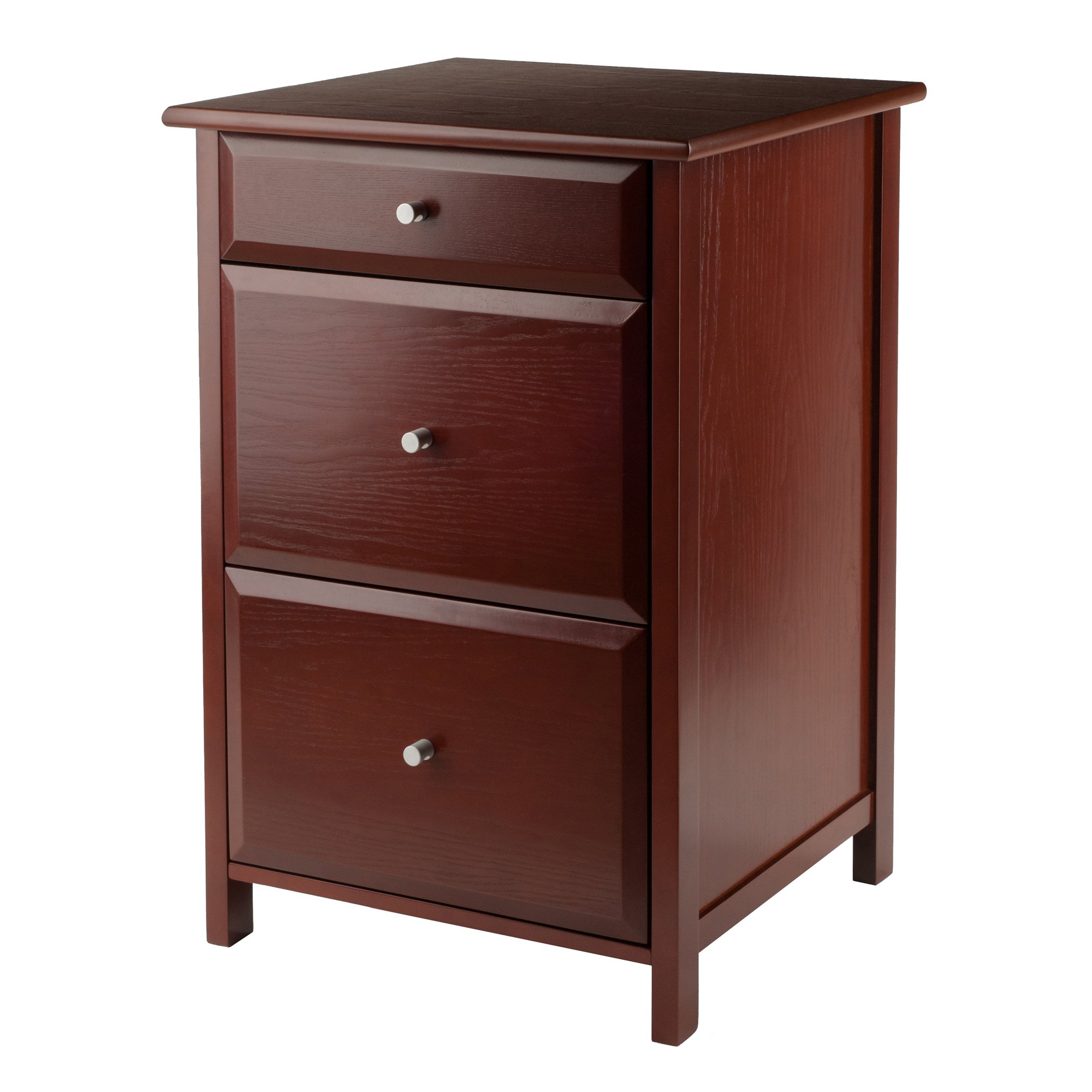 Winsome Delta Home Office Desk in Walnut Finish - Stylish & Functional Workspace Solution for Small Spaces & Modern Home Offices