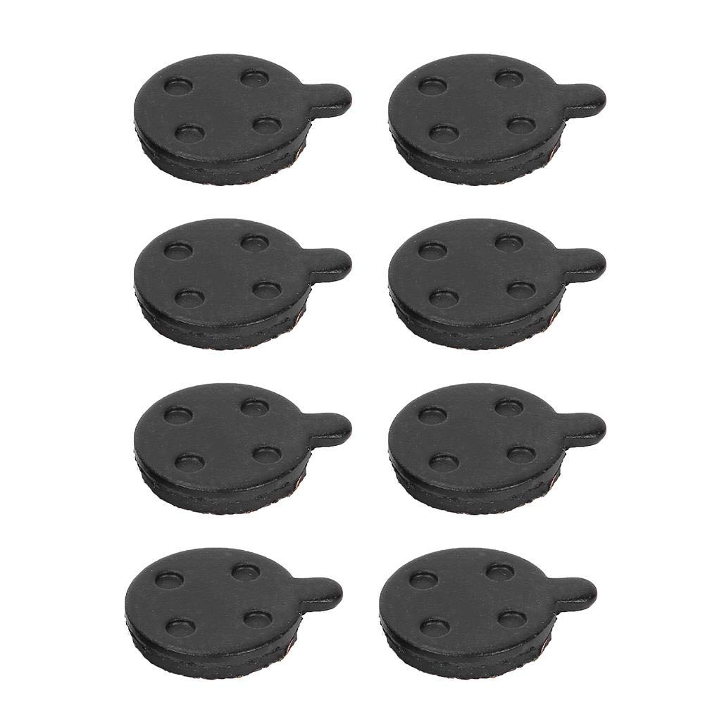 4 Pairs Bicycle Disc Brake Pads - Red Copper Semi-Metallic Brake Pads for Mountain Bikes, Road Bikes & Electric Scooters | Durable Replacement Brake Pads for Smooth Stopping Power | Perfect for Commuting, Off-Road & Urban Riding