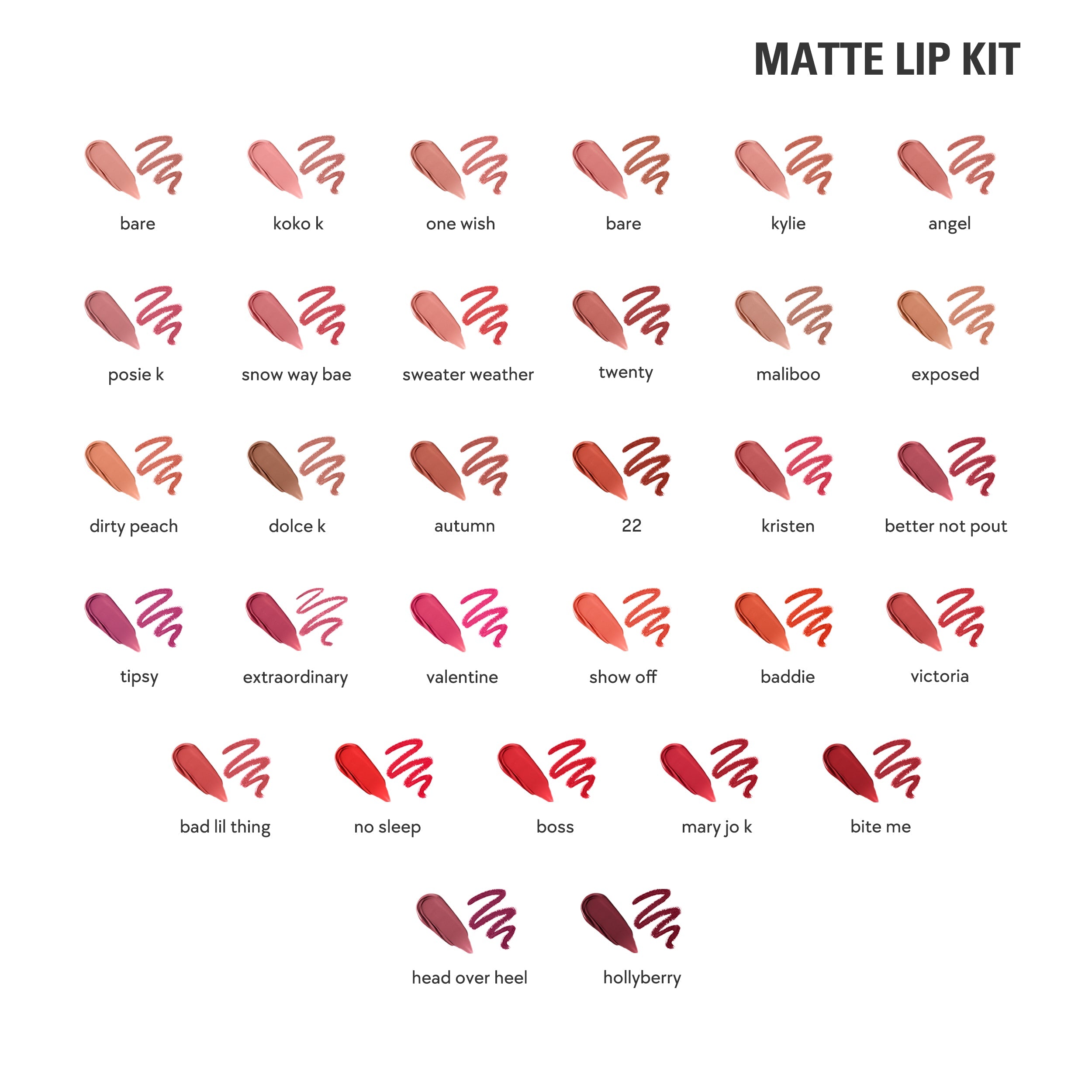 Smokey Eyeshadow Palette & Matte Liquid Lipstick Kit - Perfect for Party Makeup and Night Out Looks