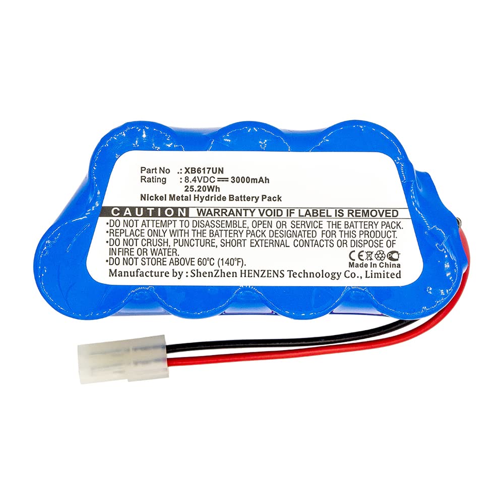 Synergy Digital Replacement Vacuum Cleaner Battery for Shark XB617UN - Ni-MH 8.4V 3000mAh | Long-Lasting Power for Cordless Cleaning | Perfect for Home, Office & Carpet Maintenance