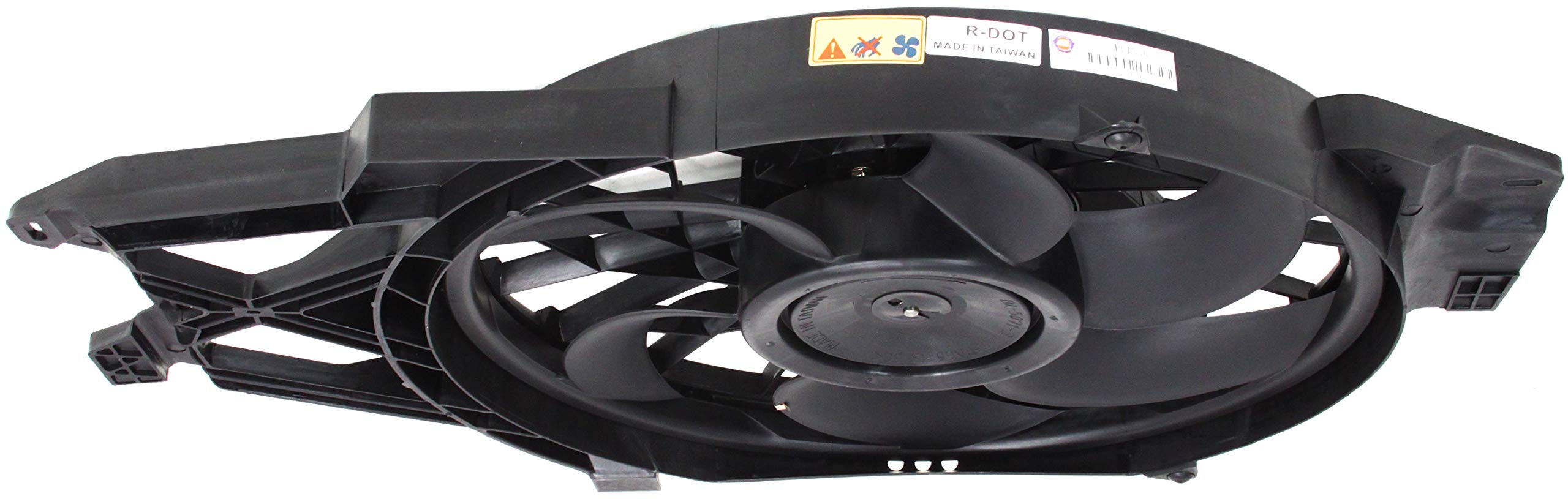 Go-Parts - Replacement Radiator Fan Assembly for 1999-2004 Ford Mustang 3.8L/3.9L V6 Engine - Single Fan Cooling System - Perfect for 2000, 2001, 2002, 2003 Models - Ideal for Daily Driving & Performance Upgrades