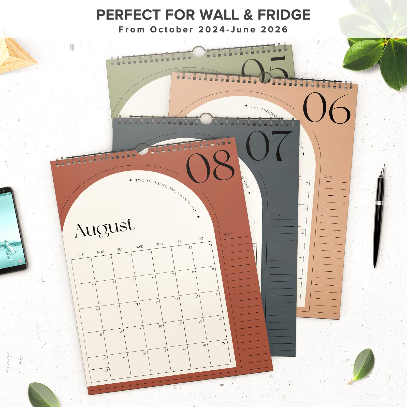 2025-2026 Wall Calendar Planner - 18 Month Hanging Calendar from February 2025 to June 2026 - 14.4