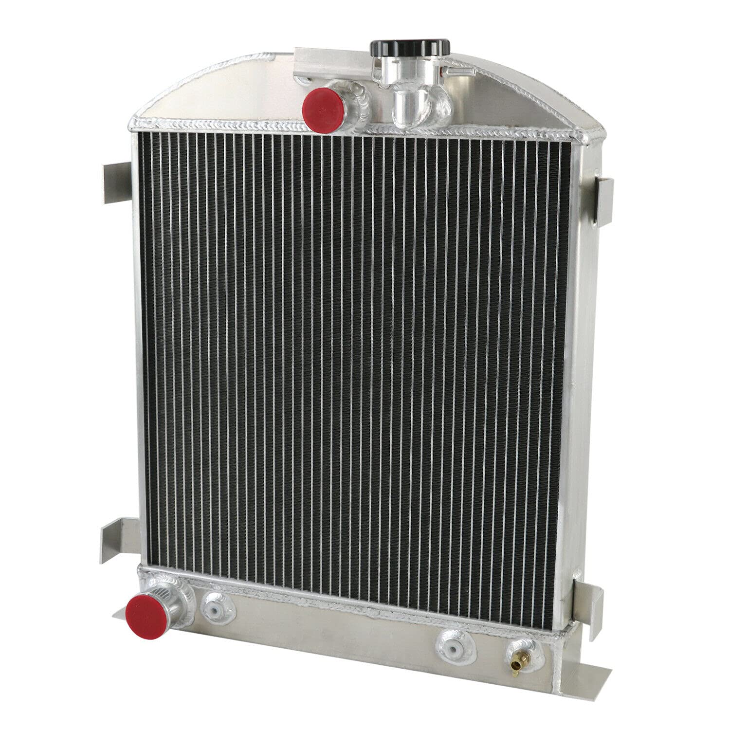 1930-1932 Ford Hi-Boy Hot Rod Aluminum Radiator - 3 Row High Performance Cooling for Ford V8 Engine - Perfect for Classic Car Restoration & Hot Rod Builds