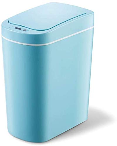 BYCDD Smart Induction Trash Can - Automatic Touchless Waste Bin with Lid, 13 Gallon/50L Waterproof Kitchen Garbage Can for Home, Living Room, Bathroom - Perfect for Hands-Free Disposal & Hygienic Waste Management (Green)