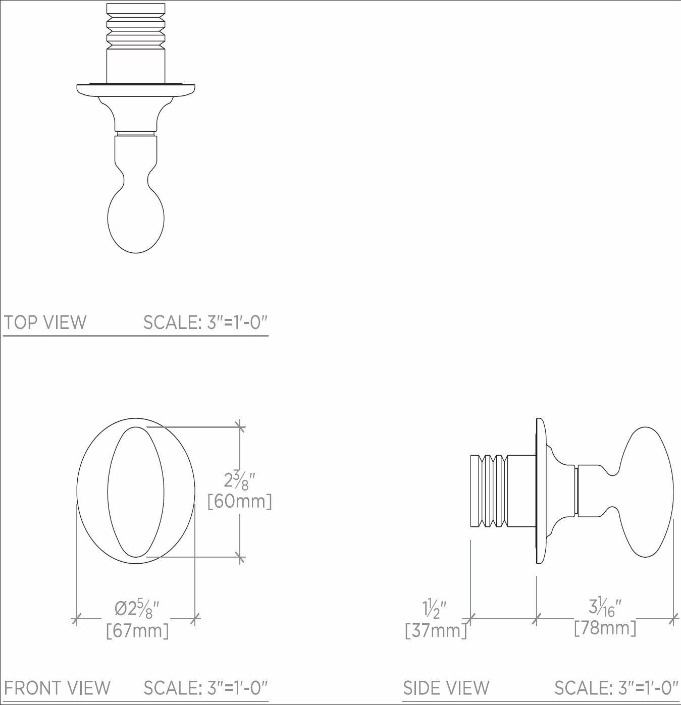 Waterworks Opus Volume Control Valve Trim with Egg Handle in Gold - Premium Bathroom & Kitchen Fixture for Modern Homes