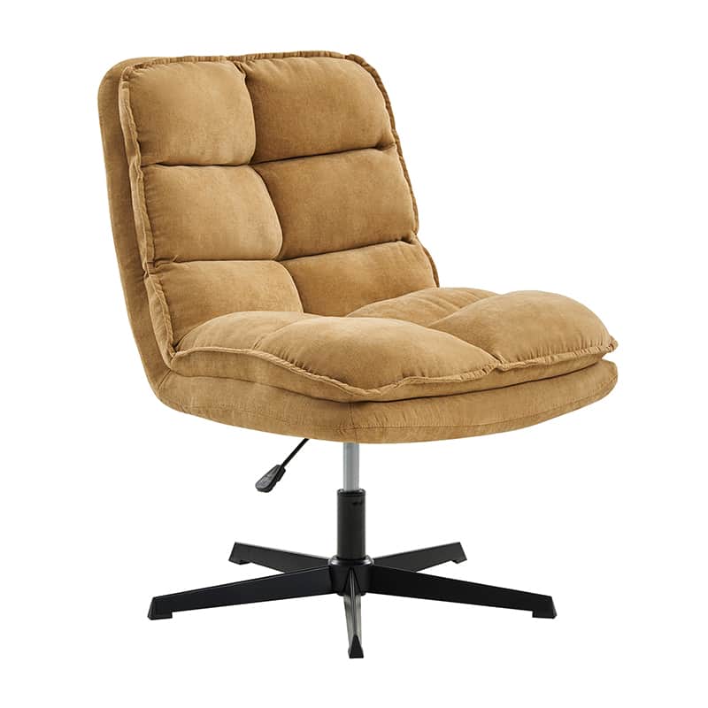 Simon Armless Office Chair with Thick Cushion - Ergonomic Comfort for Home Office, Study, and Workspace - Perfect for Long Hours of Sitting