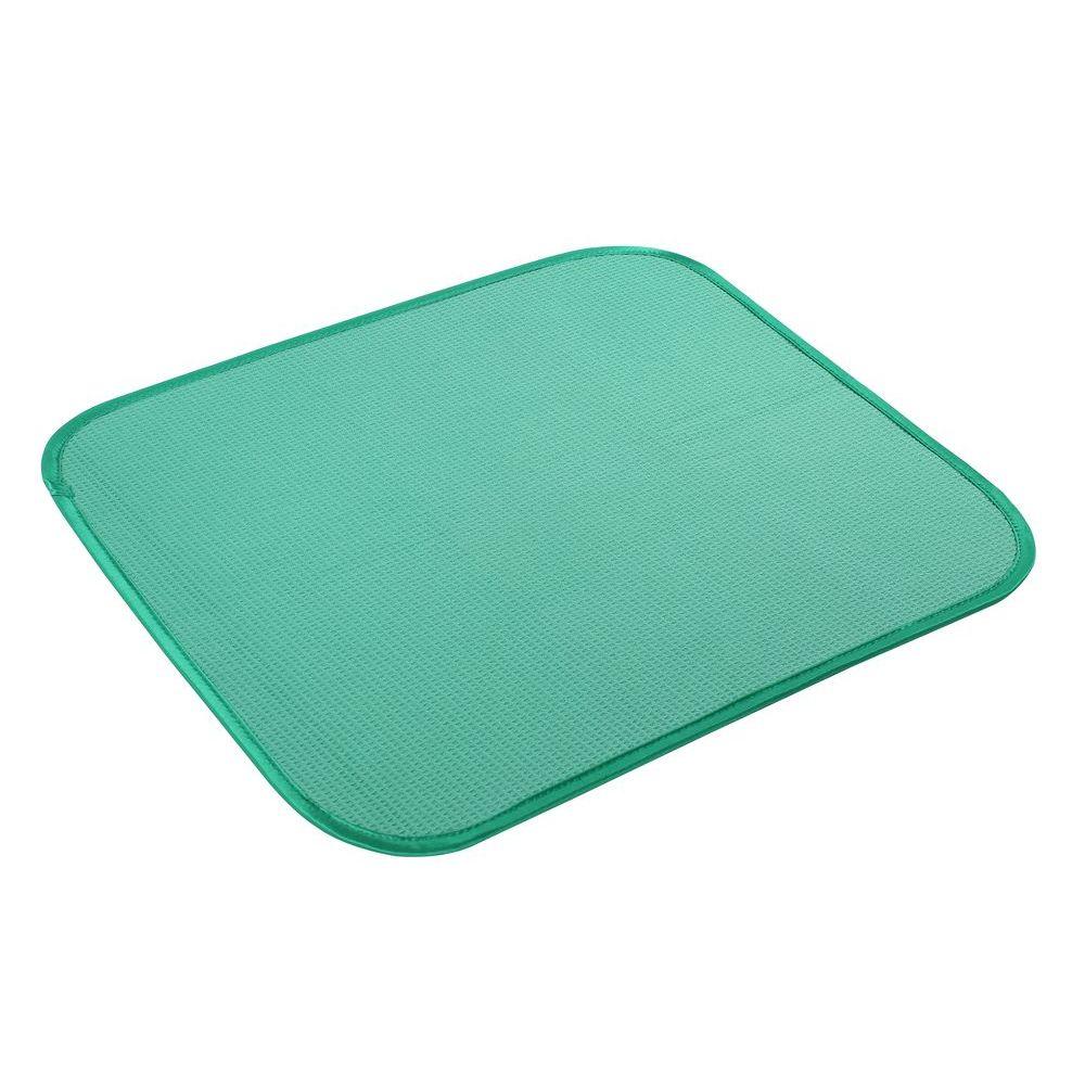 Premium White Magic Microfiber Dish Drying Mat - Super Absorbent, Quick Dry Kitchen Counter Mat for Dishes, Utensils & Glassware - Perfect for Kitchen Countertops, Sinks & Drying Racks (Forest Green)