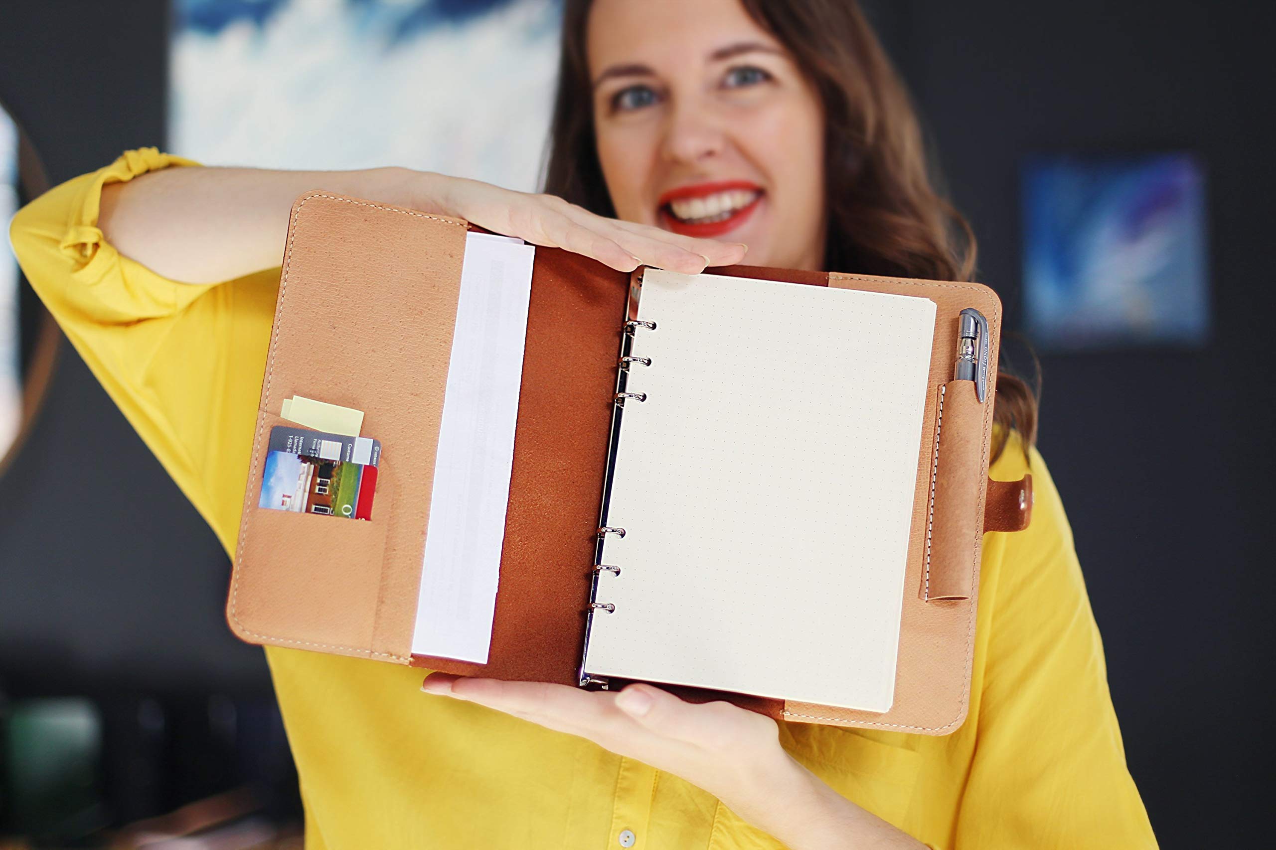Personalized Leather Journal - Custom Name & Initials A5 Notebook for Writing, Planning & Organizing | Perfect Gift for Writers, Students & Professionals