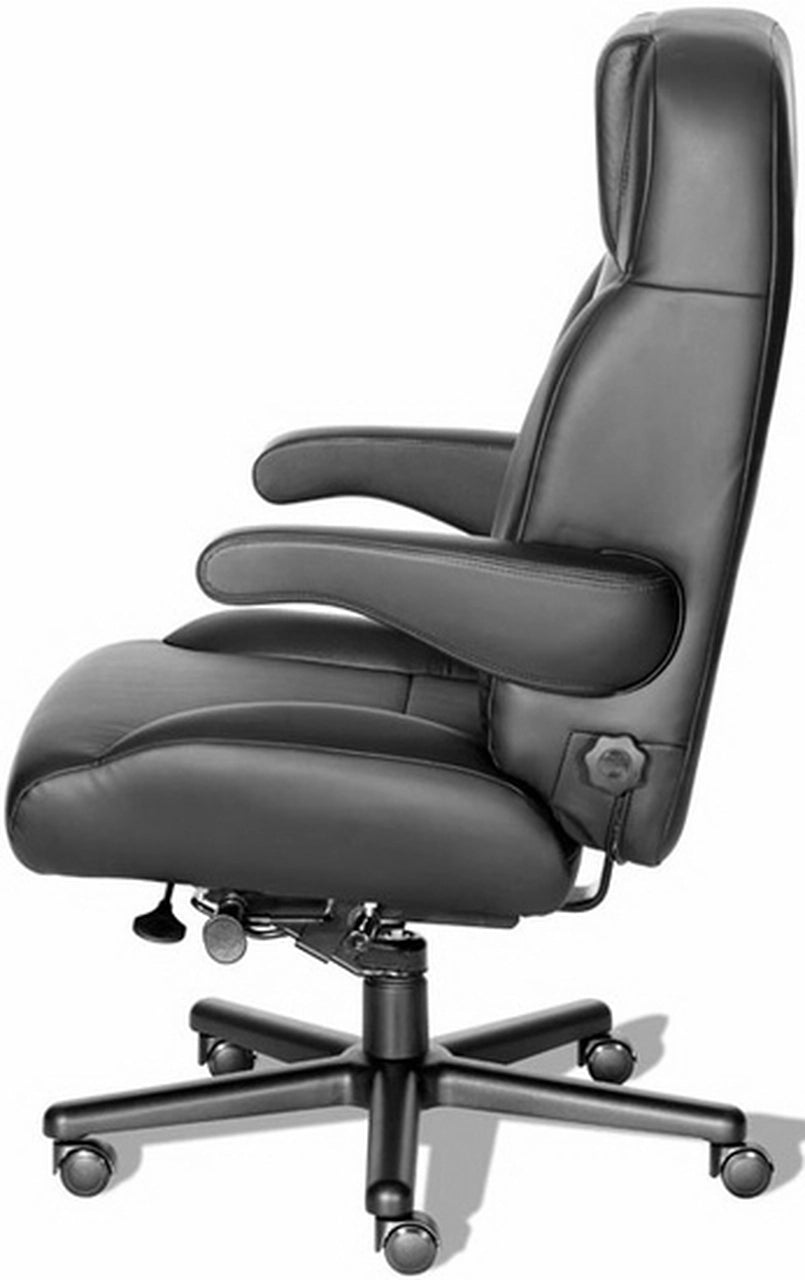 Premium Big and Tall Executive Office Chair - 500 lb Weight Capacity, Ergonomic Stress Relief Design for Heavy Duty Use (Model E5000101) - Ideal for Home Office, Conference Rooms & Executive Suites