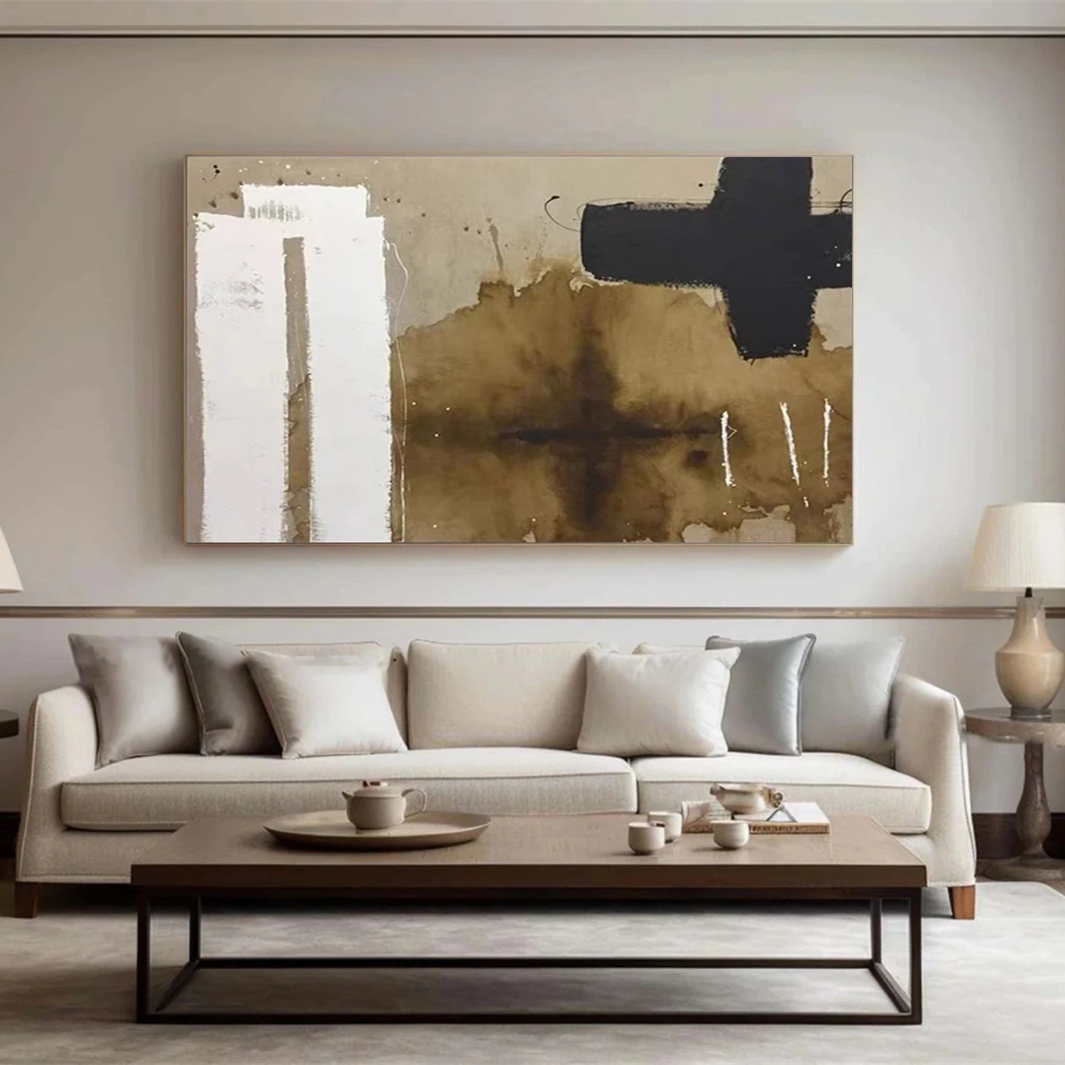 Abstract Tranquility Wall Art Print #WS284 - Modern Canvas Painting for Living Room, Bedroom & Office Decor