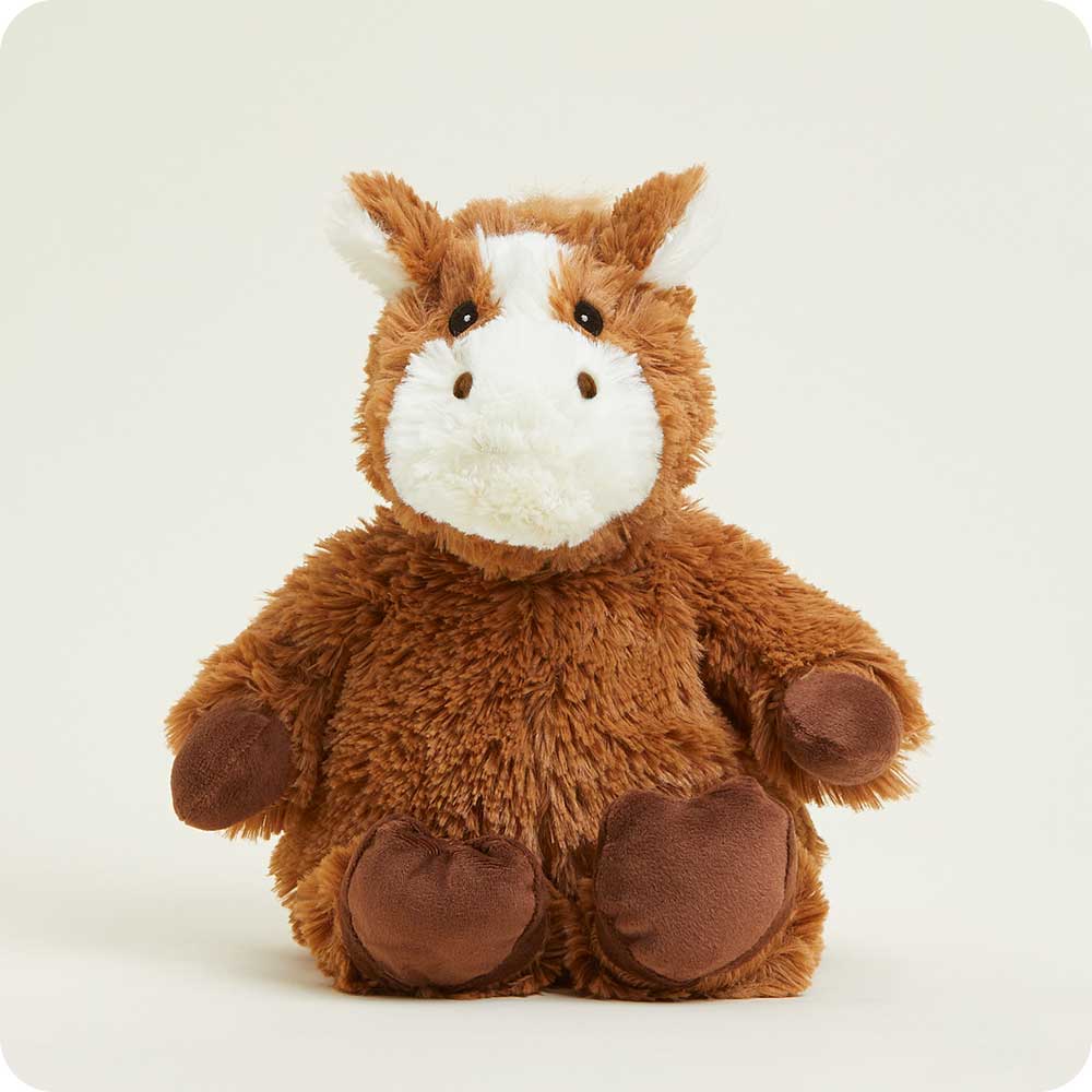 Weighted Heated Stuffed Horse Plush Toy - Cozy Warmies for Relaxation & Stress Relief - Perfect for Kids, Adults & Therapy Use