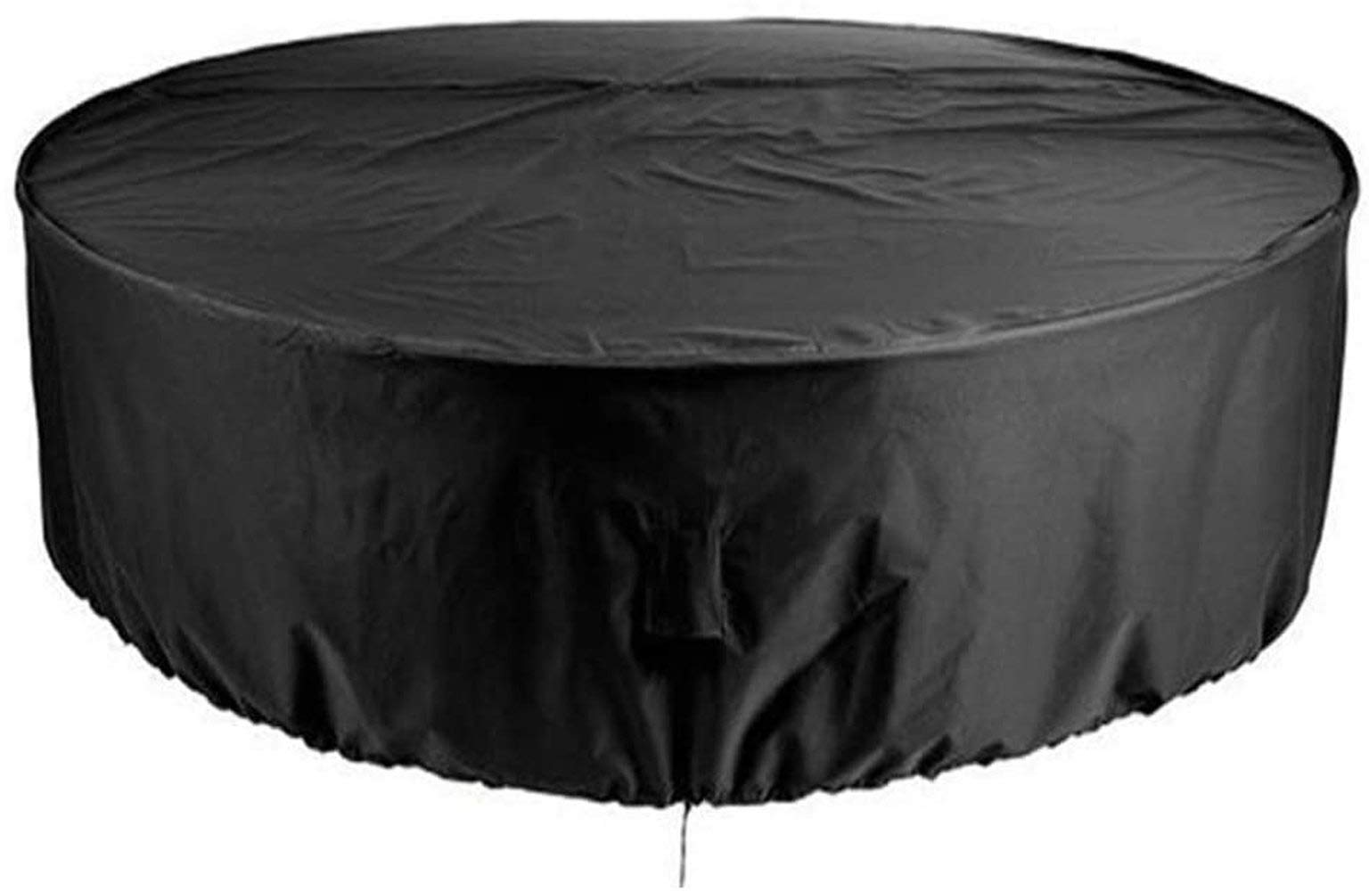 Lagaga Waterproof Outdoor Patio Furniture Covers - Round Garden Table & Chair Set Protective Cover with Drawstring, Dustproof & UV Resistant (96