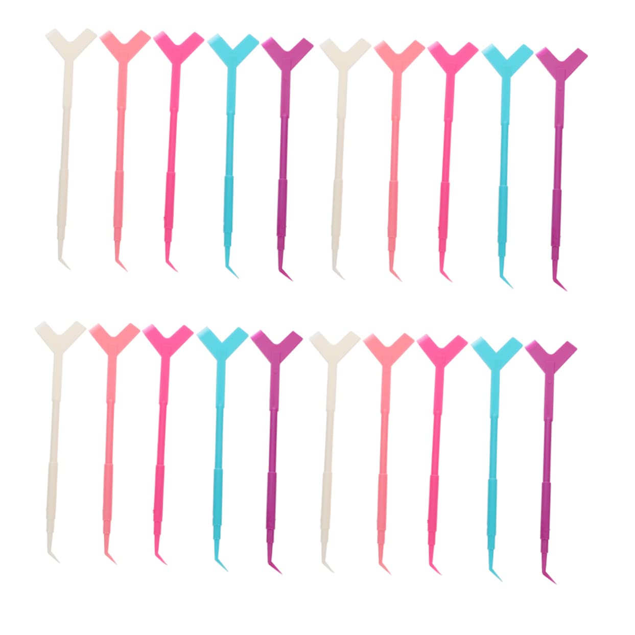 Minkissy 40PCS Eyelash Extension Kit - Professional Mascara & Eyelash Brushes Set for Women, Portable False Eyelash Tools with Colorful Plastic Handles | Perfect for Salon, Home Use & Travel Makeup