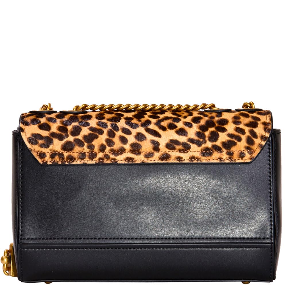 GUESS Iseline Convertible Crossbody Flap Bag - Leopard Print Fashion Handbag for Women | Perfect for Work, Travel & Everyday Use