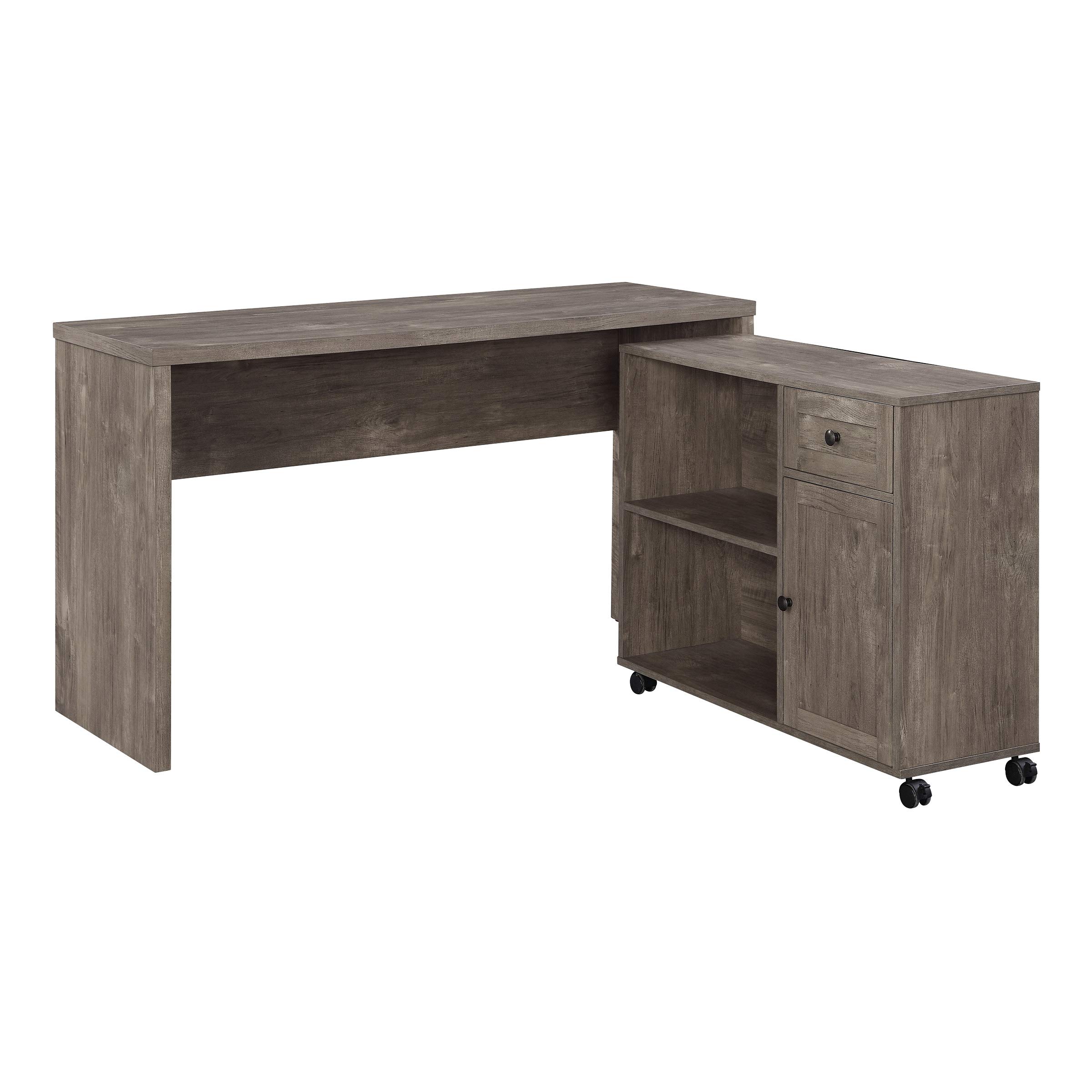 OSP Home Furnishings Waverly Home Office Desk - Scottish Alder Wood Writing Desk with Storage Drawer | Perfect for Small Spaces, Remote Work & Study Rooms