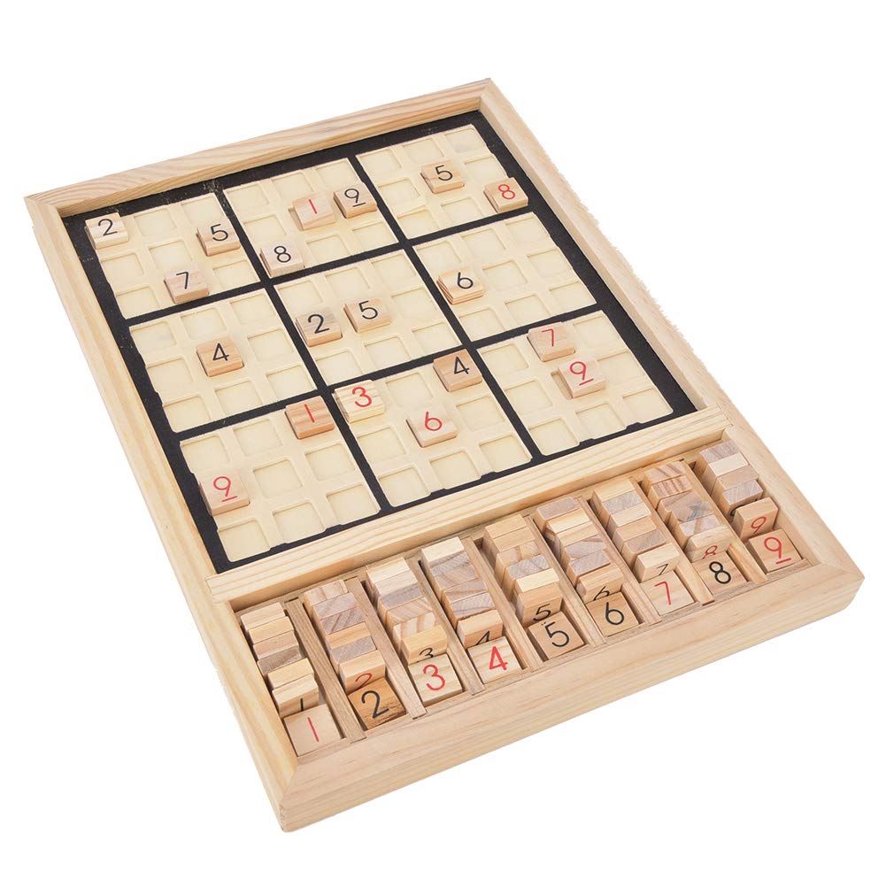 Wooden Sudoku Puzzle Cube - Educational Number Game for Kids & Adults | Brain Teaser Toy for Logical Development & Family Fun | Perfect for Home, Classroom & Travel