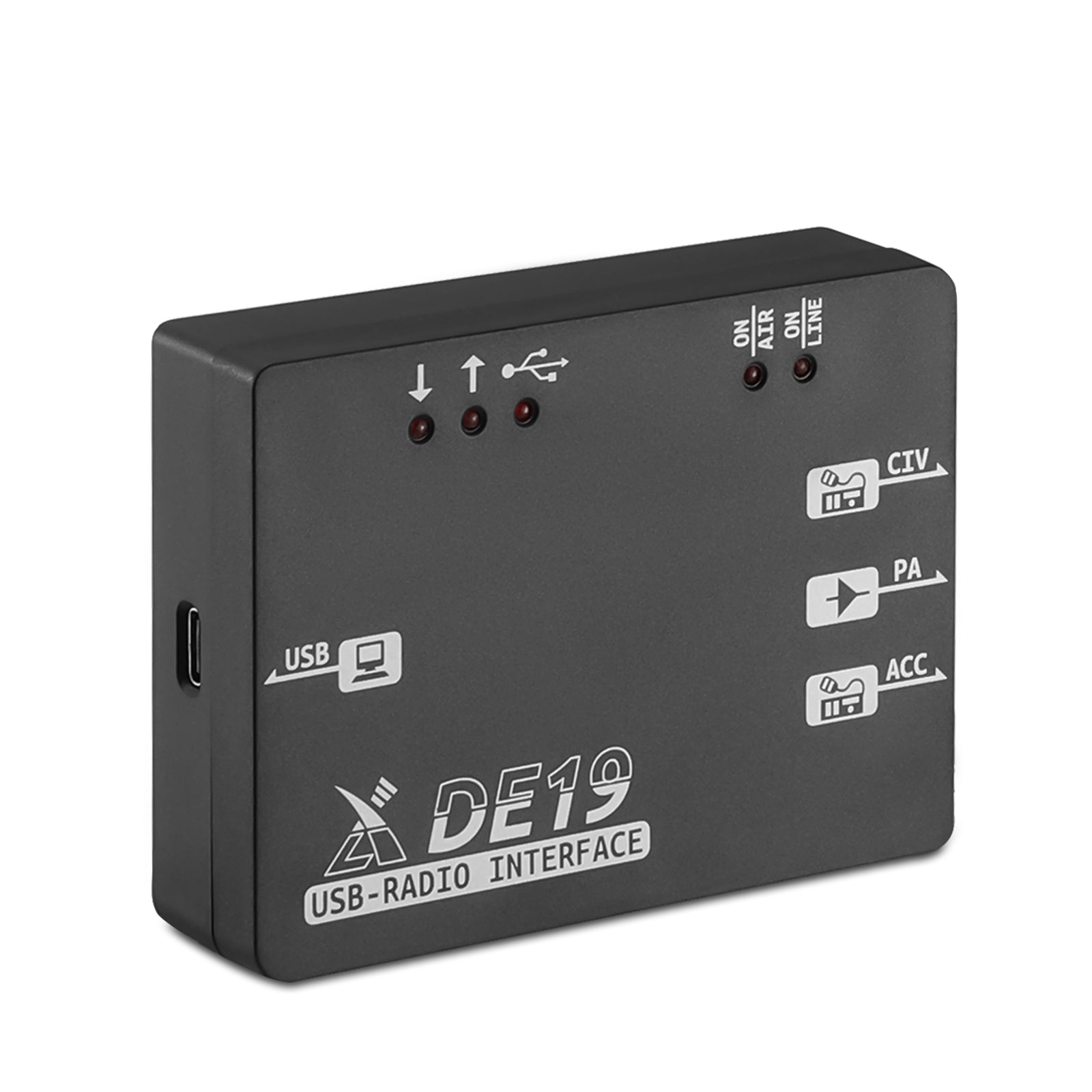 Xiegu DE-19 Data Interface Expansion Adapter for PC Data Communication | Compatible with Xiegu G106, G90, X5105, XPA125B Radios | Perfect for Ham Radio Operators & Field Communications