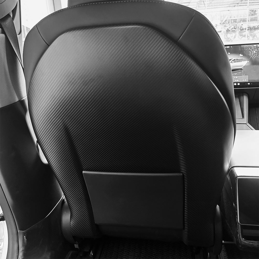 Premium Real Carbon Fiber Seat Back Covers for 2024+ Tesla Model 3 Highland - Lightweight & Durable Interior Upgrade for Enhanced Luxury & Sporty Look | Perfect for Daily Commute, Road Trips & Show Car Display