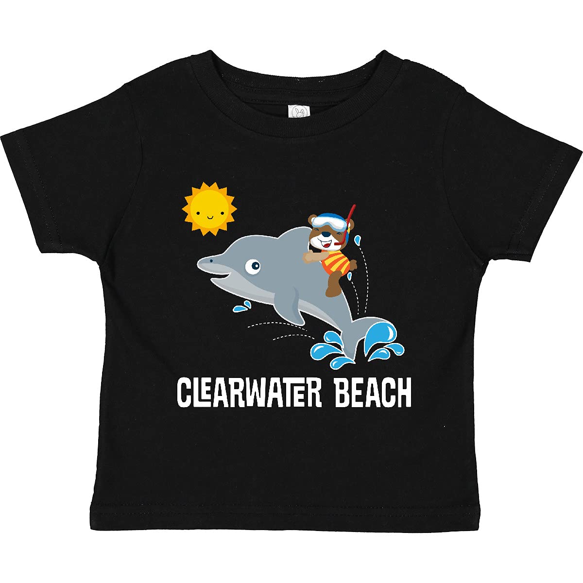 Inktastic Clearwater Beach Florida Vacation Toddler T-Shirt - Cute Summer Graphic Tee for Kids, Boys & Girls - Beach Trip, Family Holiday & Travel Outfit