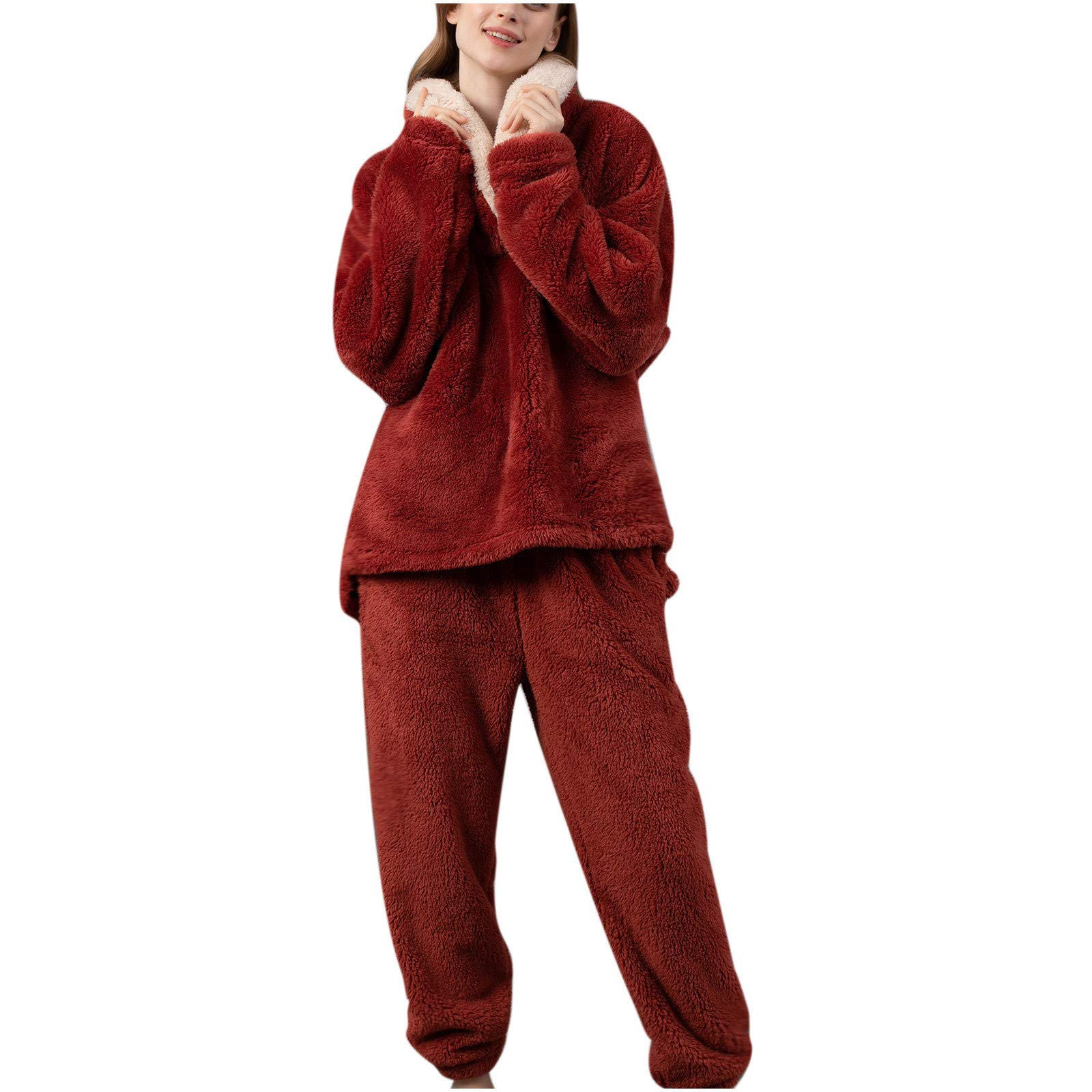 Women's Hooded Pajama Set - Long Sleeve Sleepwear for Cozy Nights at Home