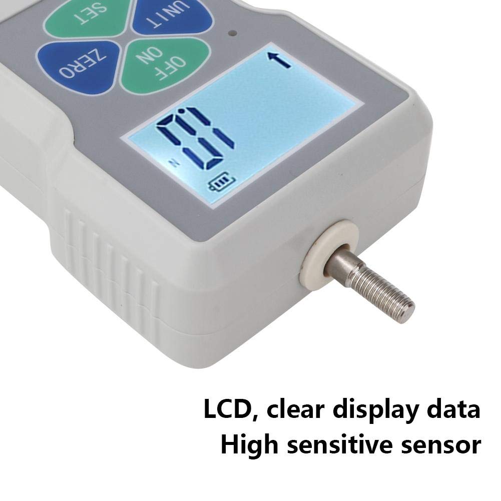 100N Digital Force Gauge Push Pull Tester - SF-100 Portable Spring Dynamometer with LCD Display (N/KG/LB) - High Precision Thrust Meter for Industrial Testing, Quality Control & Material Strength Measurement