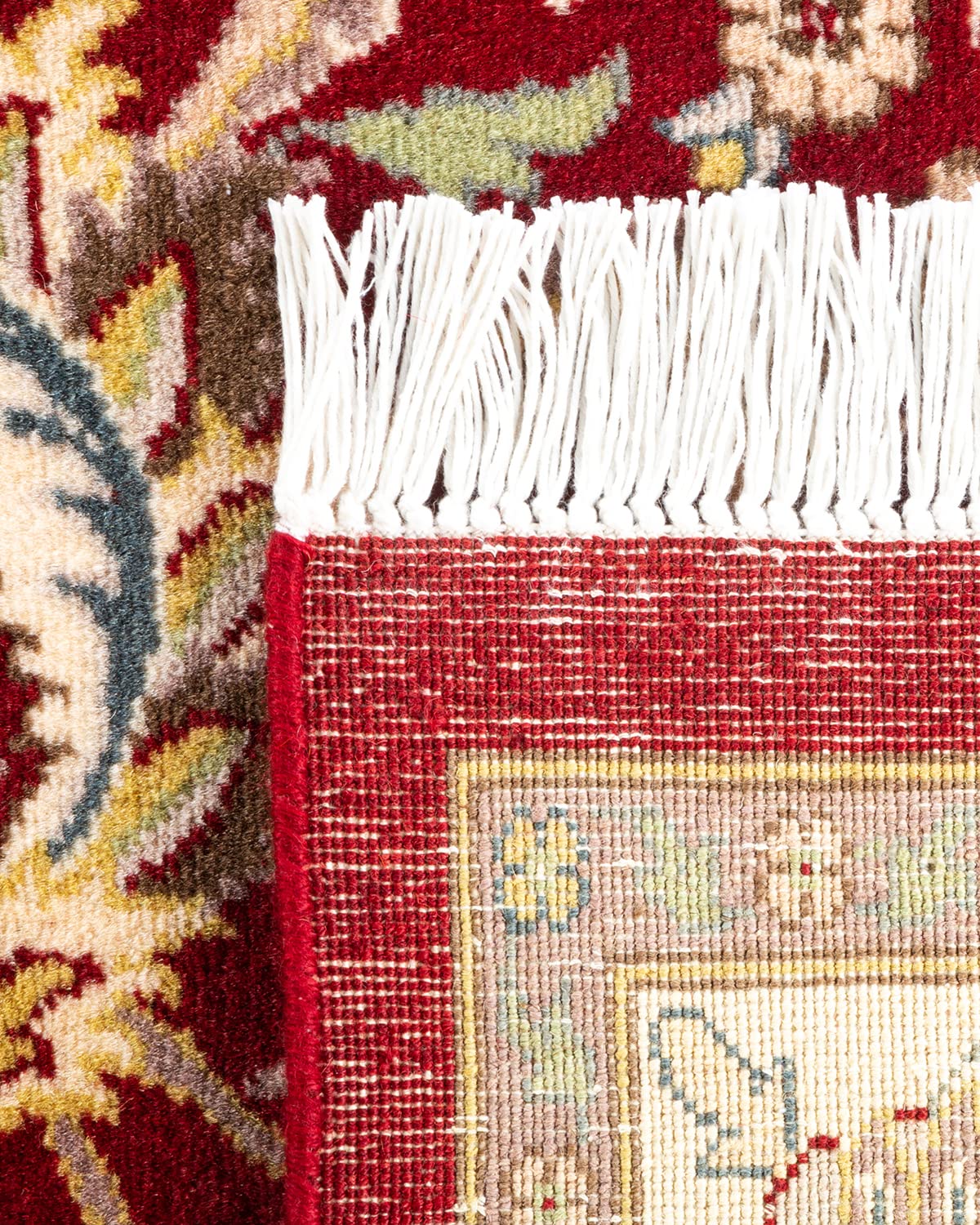 Handmade Wool Oriental Mogul Red 4x6 Area Rug - Traditional Hand-Knotted One-of-a-Kind Design for Living Room, Bedroom & Home Decor