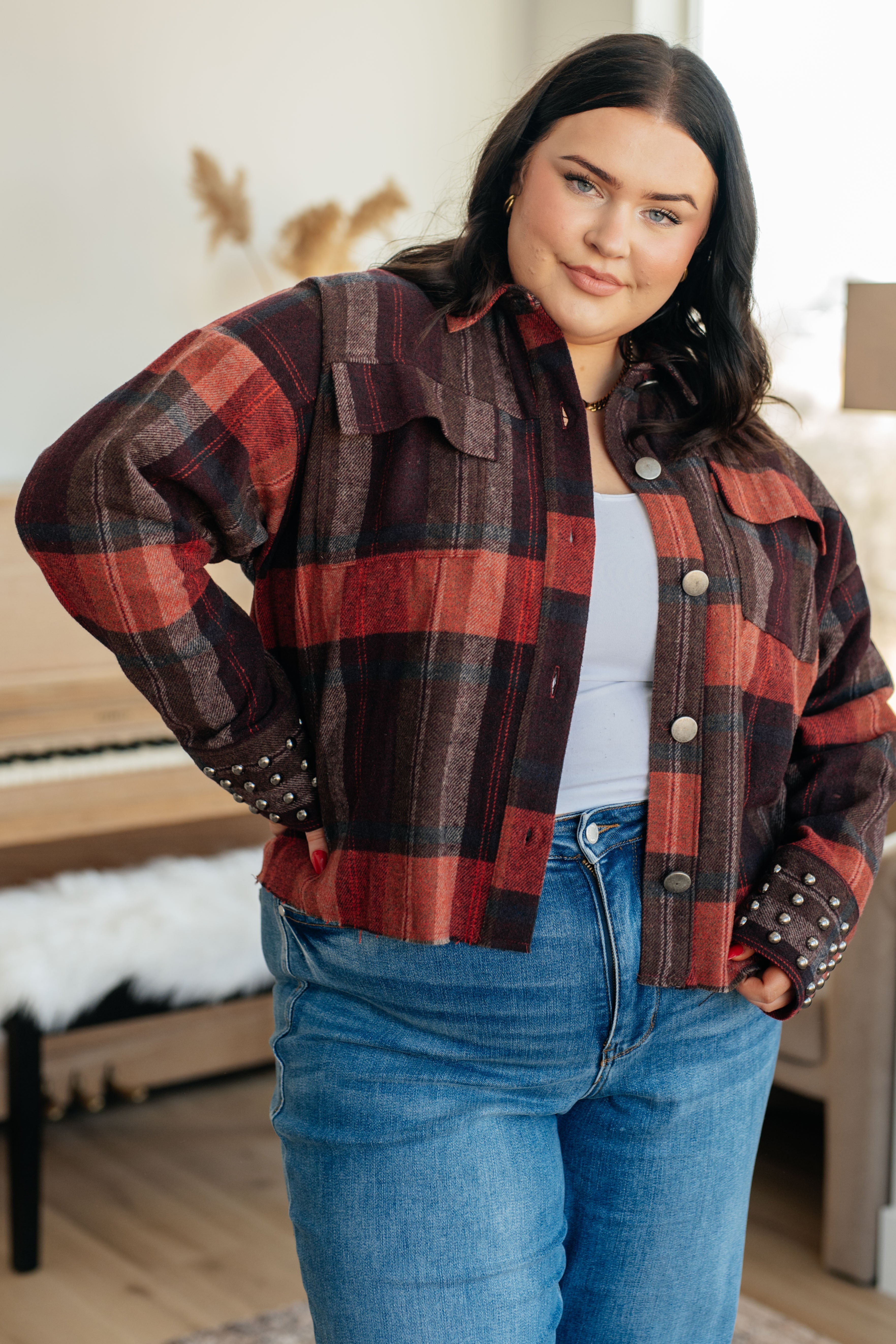 Stylish Plaid Shacket for Men & Women - Cozy Flannel Shirt Jacket - Perfect for Fall, Winter & Outdoor Activities