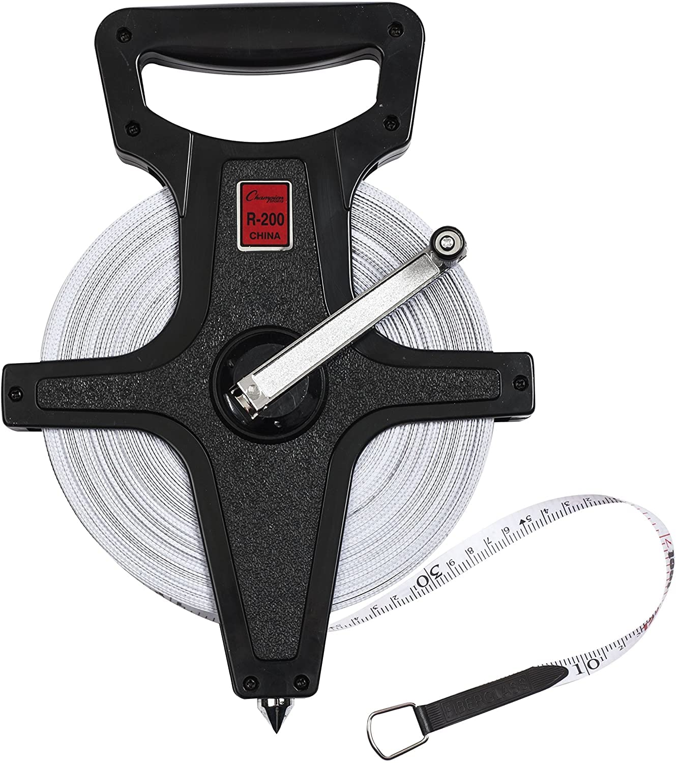 Champion Sports Open Reel Measuring Tape - Durable Track & Field Measuring Tool for Long Jump, Triple Jump, High Jump - Perfect for Coaches, Athletes & Sports Events