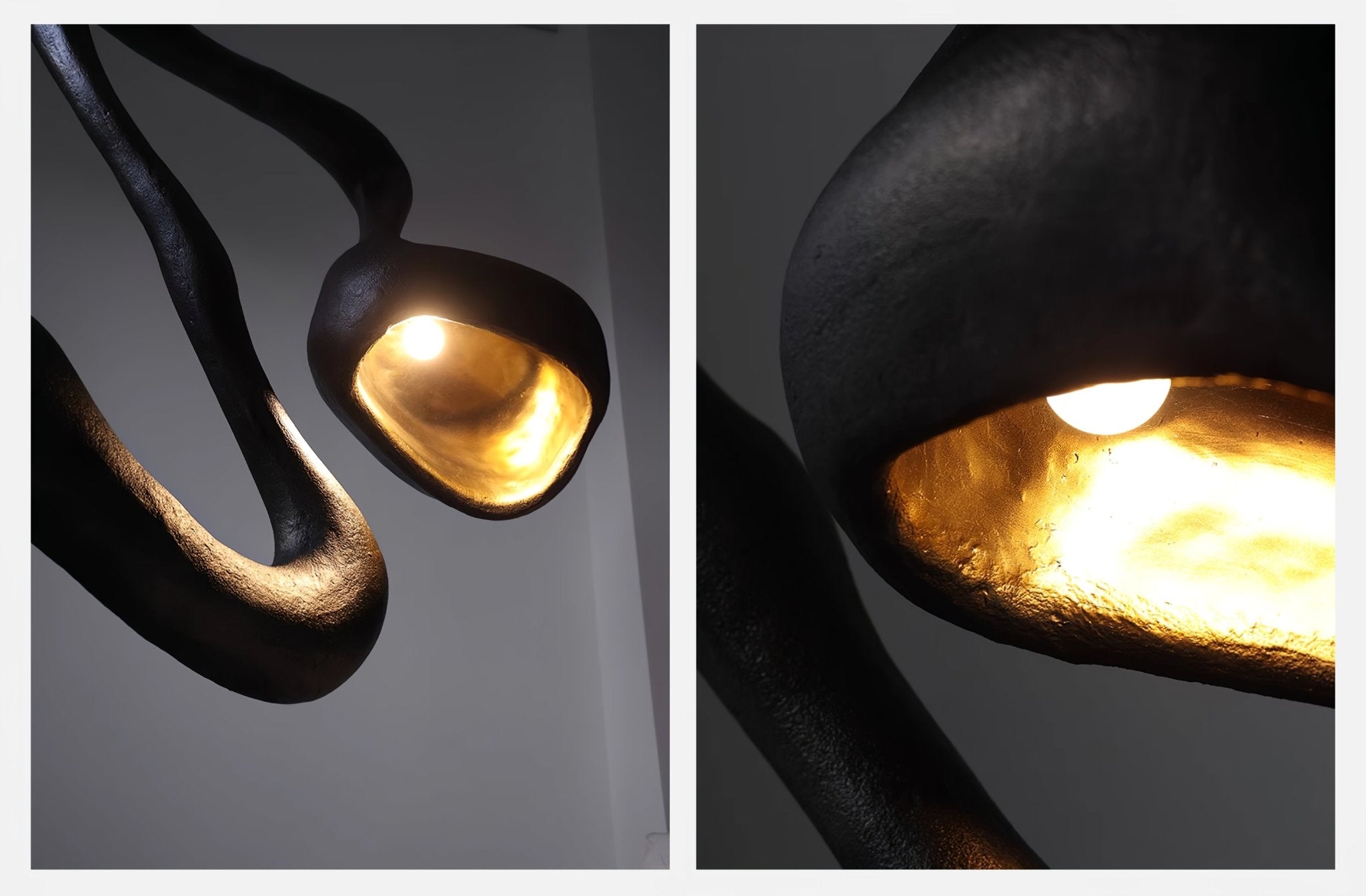 Handcrafted Myrrh Resin Sculpture Floor Lamp - Modern Boho Decor for Living Room, Bedroom & Office - Adjustable Brightness & Warm White Light
