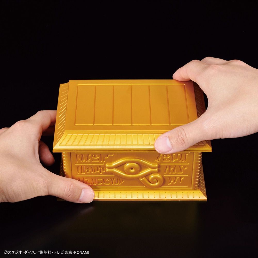 Bandai Ultimagear Yu-Gi-Oh! Gold Sarcophagus Millennium Puzzle Model Kit - Collectible Anime Action Figure for Display & Gifts