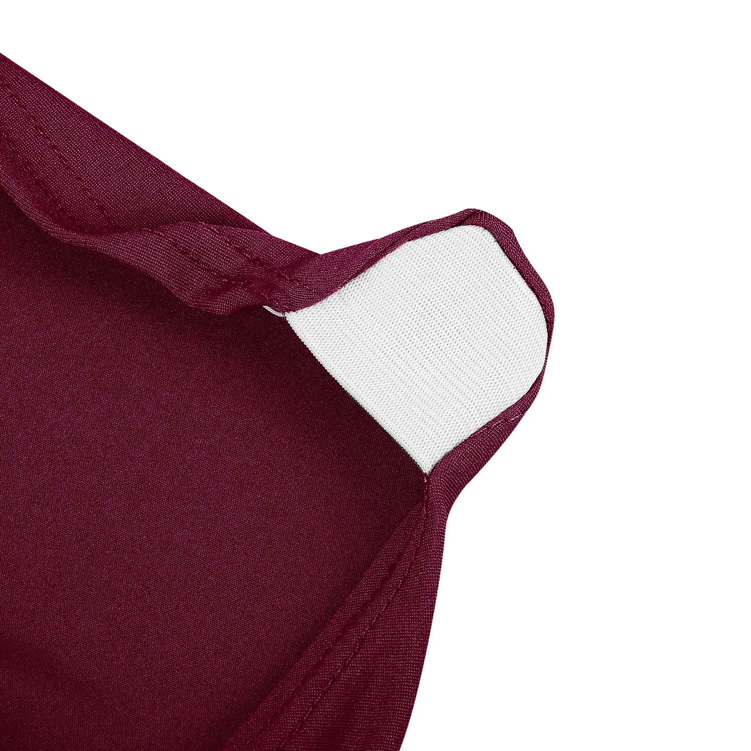 20 PCS Burgundy Stretch Spandex Chair Slipcovers - Elastic Dining Chair Covers Protector for Wedding, Banquet, Party - Perfect for Home, Restaurant, and Event Decor
