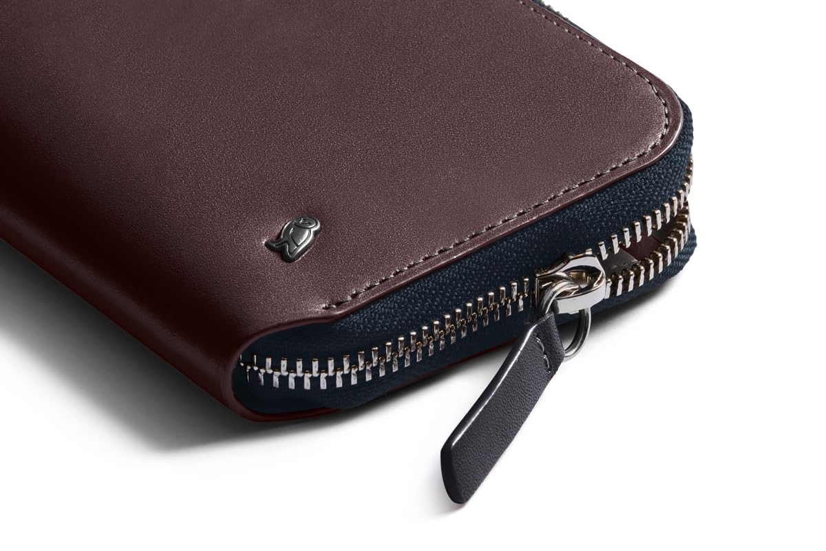 Bellroy Folio Premium Leather Wallet with Zipper Closure - Slim RFID Blocking Bifold Wallet for Men & Women - Perfect for Travel, Business & Everyday Carry