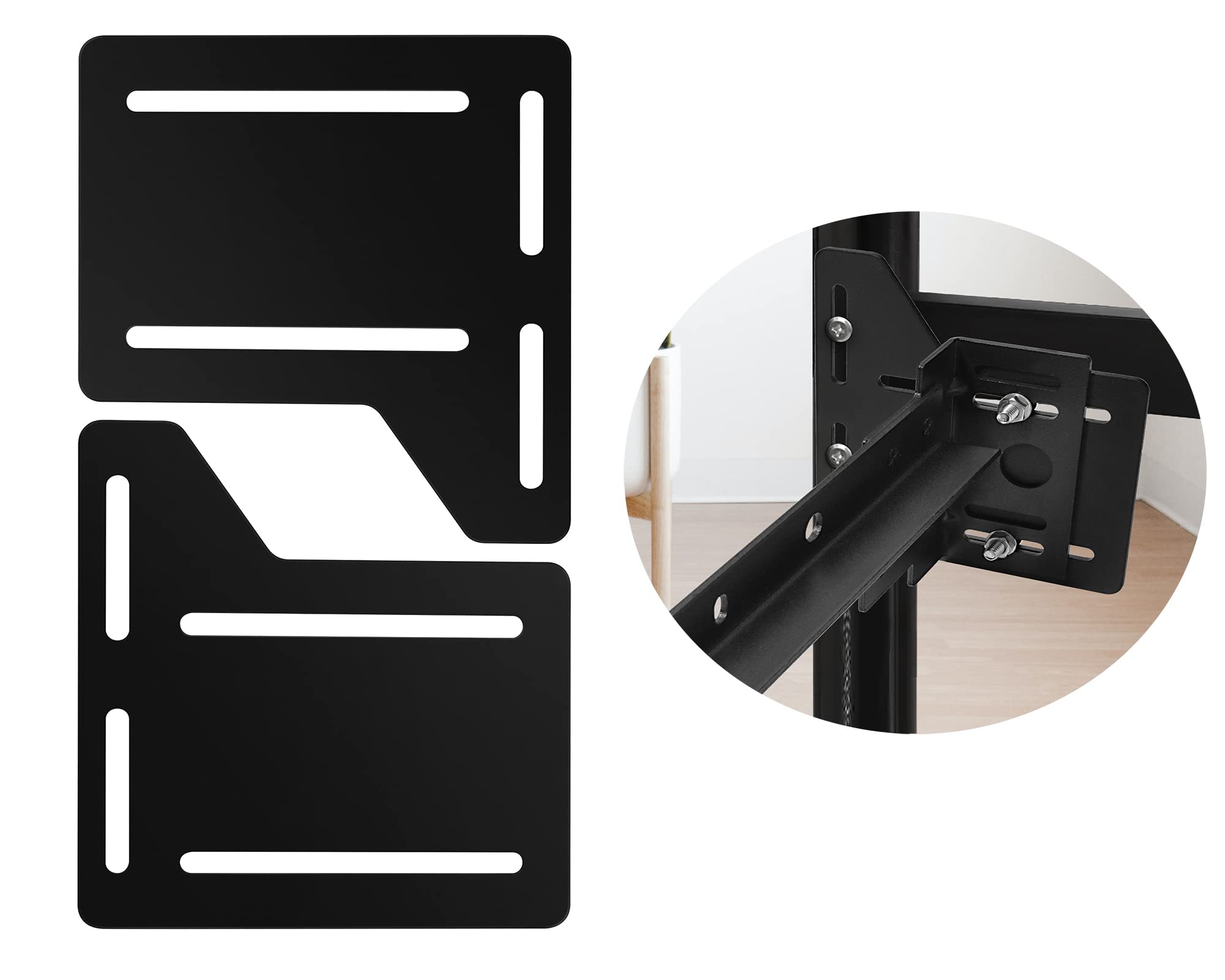 Heavy Duty Bed Frame Brackets & Adapter Kit - Convert Full to Queen Size Headboard, Metal Bed Frame Modification Plate | Perfect for Bedroom Upgrades & DIY Furniture Projects