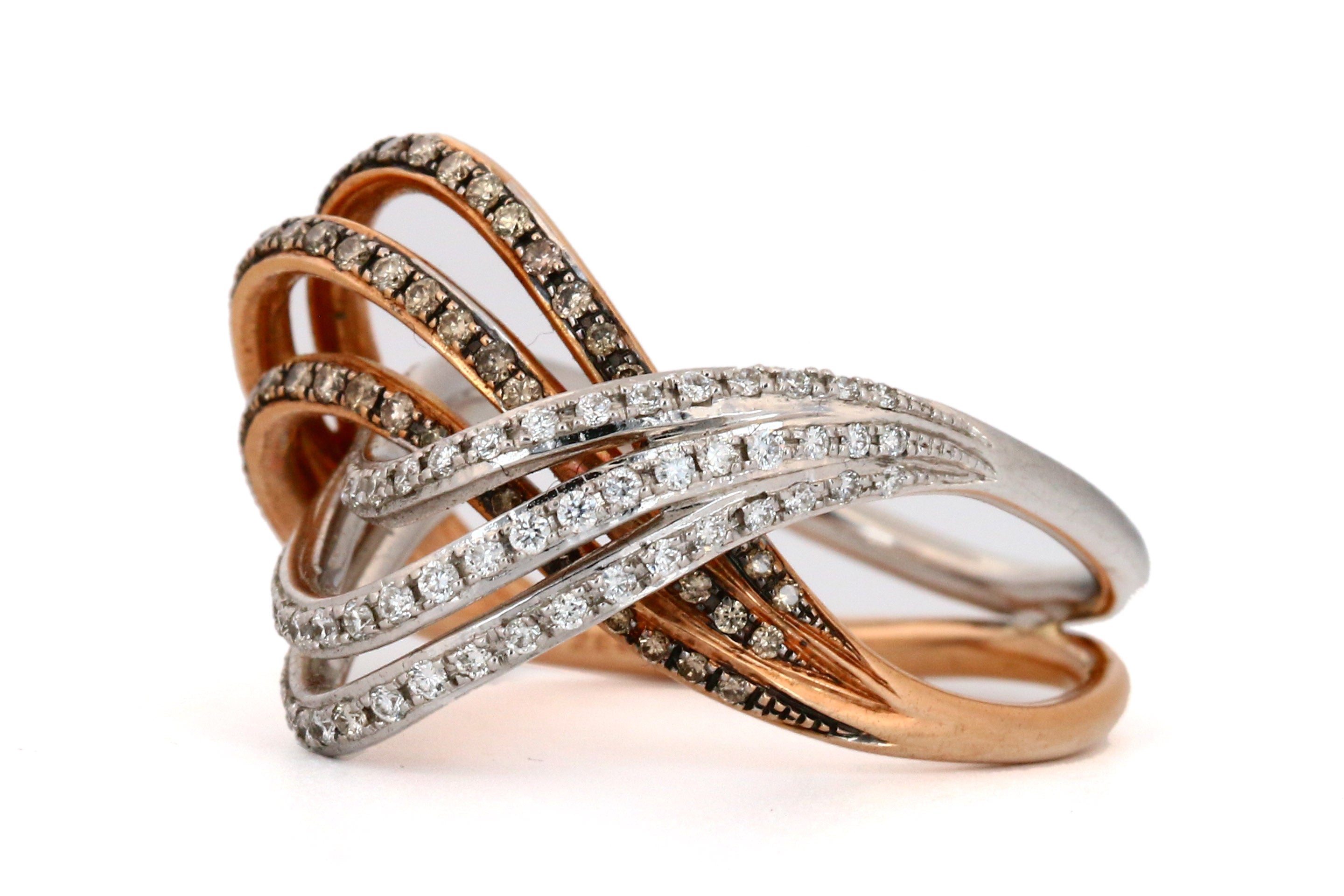 14K White Gold & Rose Gold Diamond Ring - 1 Carat Solitaire Engagement Ring for Women, Perfect for Proposals, Weddings & Anniversaries