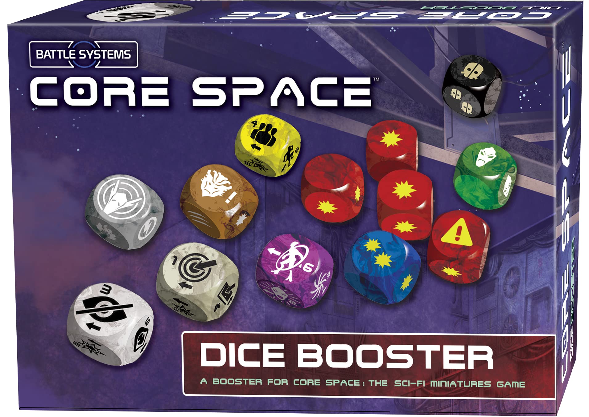 Battle Systems Core Space Dice Booster - Cooperative & Solo Sci-Fi Dungeon Crawler Board Game for Adults & Teens | Perfect for Game Nights & Sci-Fi Adventures