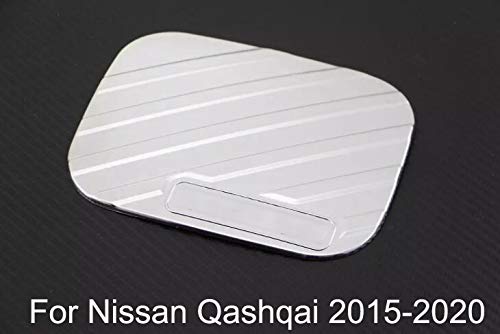 Chrome Fuel Tank Cap Cover & Gas Door Trim for Nissan Qashqai 2015-2021 - Durable Replacement Part for Car Accessories | Perfect for Off-Roading & Daily Commute