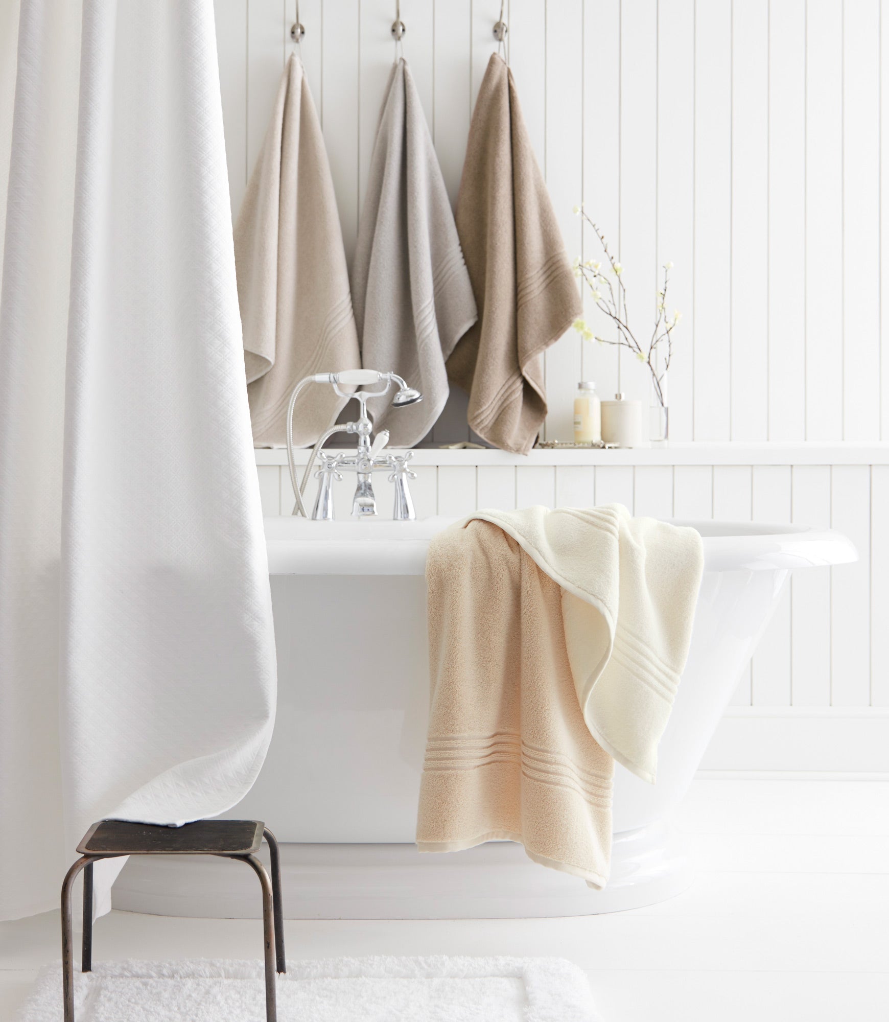 Luxury Chelsea Plush Bath Towel Set - Super Soft & Absorbent Cotton Towels for Spa, Bathroom & Pool - 6-Piece Quick Dry Towels for Home & Hotel Use