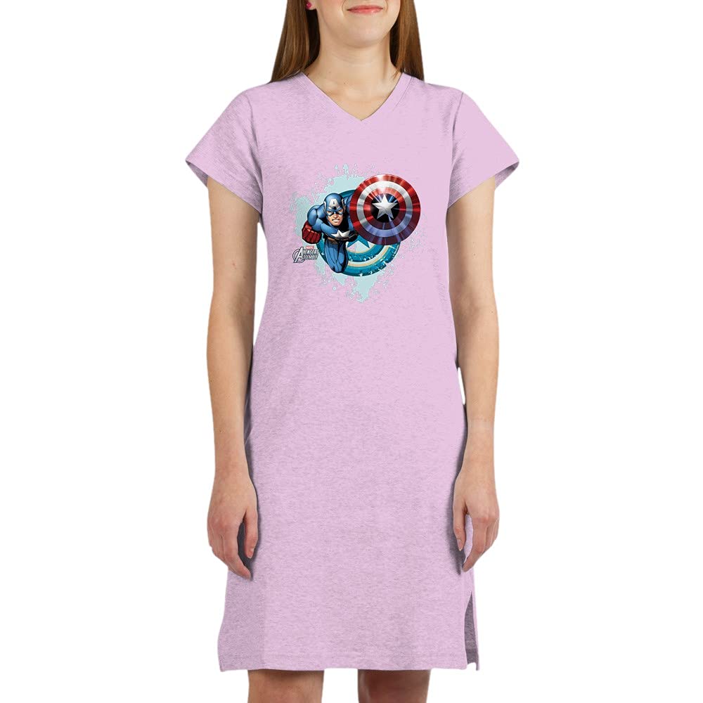 Captain America Flying Nightshirt - Superhero Sleepwear for Men & Women | Comfortable Marvel PJs for Fans & Cosplay