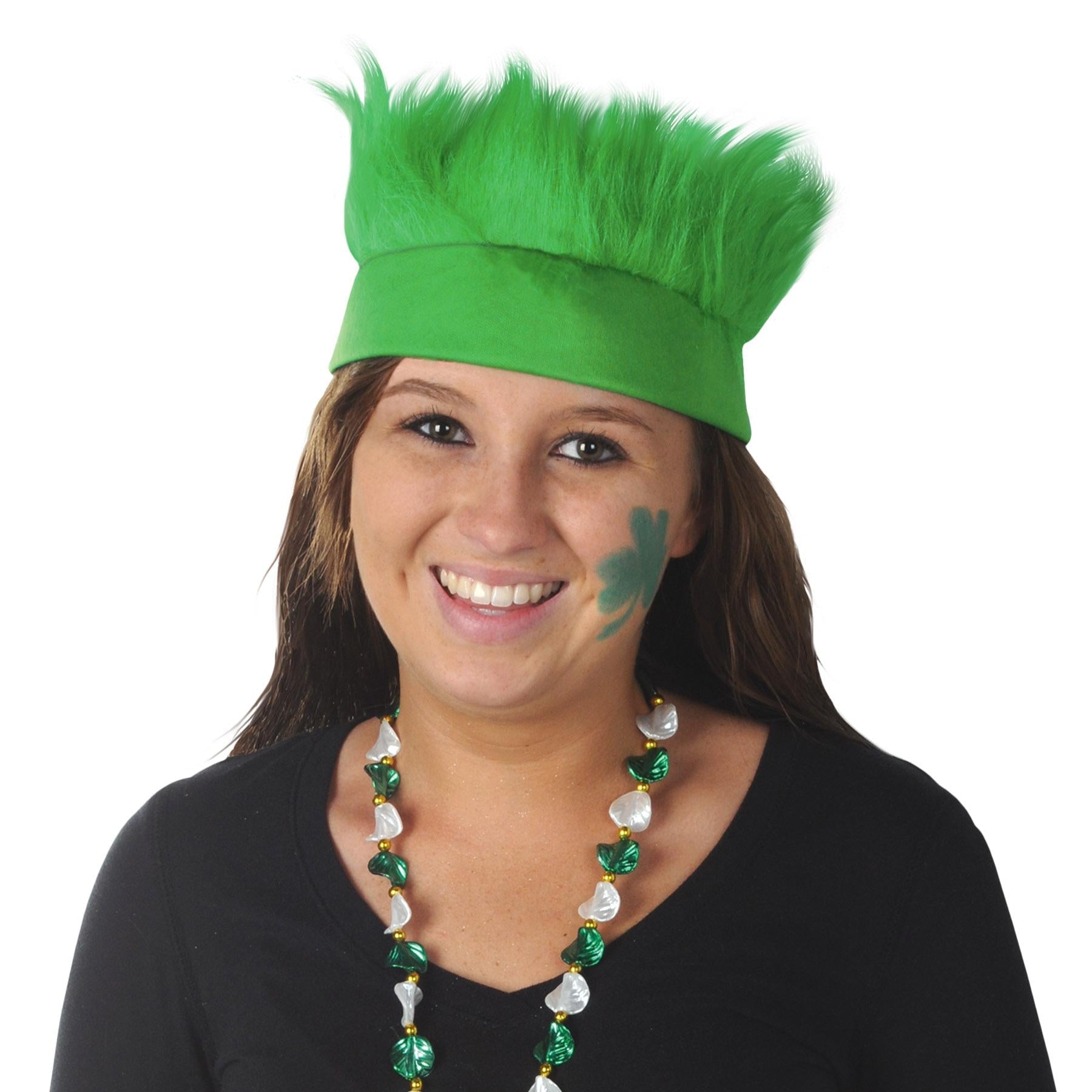 12 Pack Beistle Hairy Headband - Green Costume Accessories for Halloween, Cosplay & Themed Parties - Fun Scary Props for Kids and Adults