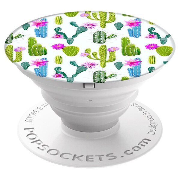 Original PopSockets Phone Grip & Stand - Cactus Design for iPhone, Samsung & Smartphones - Perfect for Hands-Free Viewing, Selfies & Secure Grip