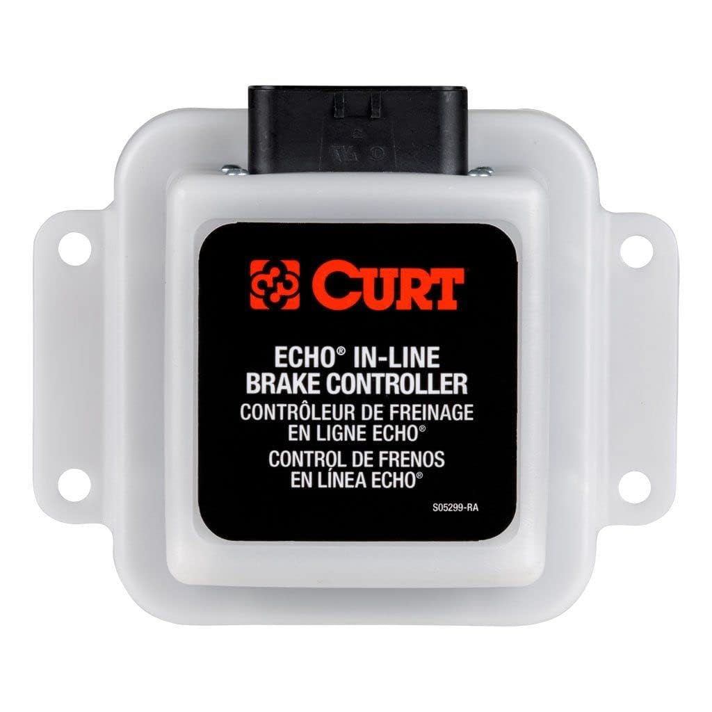 CURT 51200 Echo Proportional Electric Trailer Brake Controller with Bluetooth® Smartphone Connection - Easy Installation for RV, Boat & Utility Trailers - Perfect for Towing Safety & Smooth Braking Control