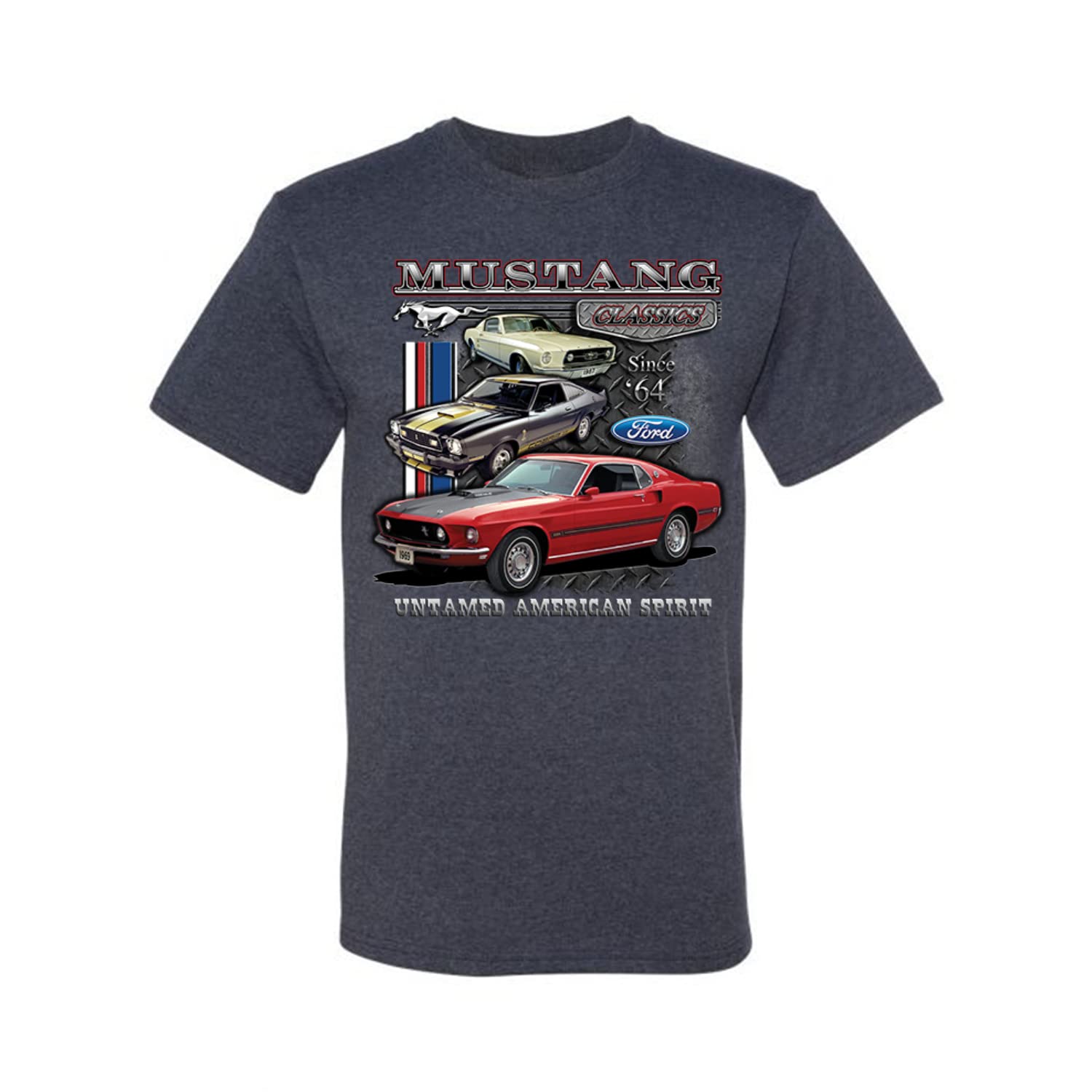 Ford Mustang Classic American Muscle Car Men's Graphic T-Shirt - Perfect for Car Enthusiasts, Casual Wear & Gift Giving
