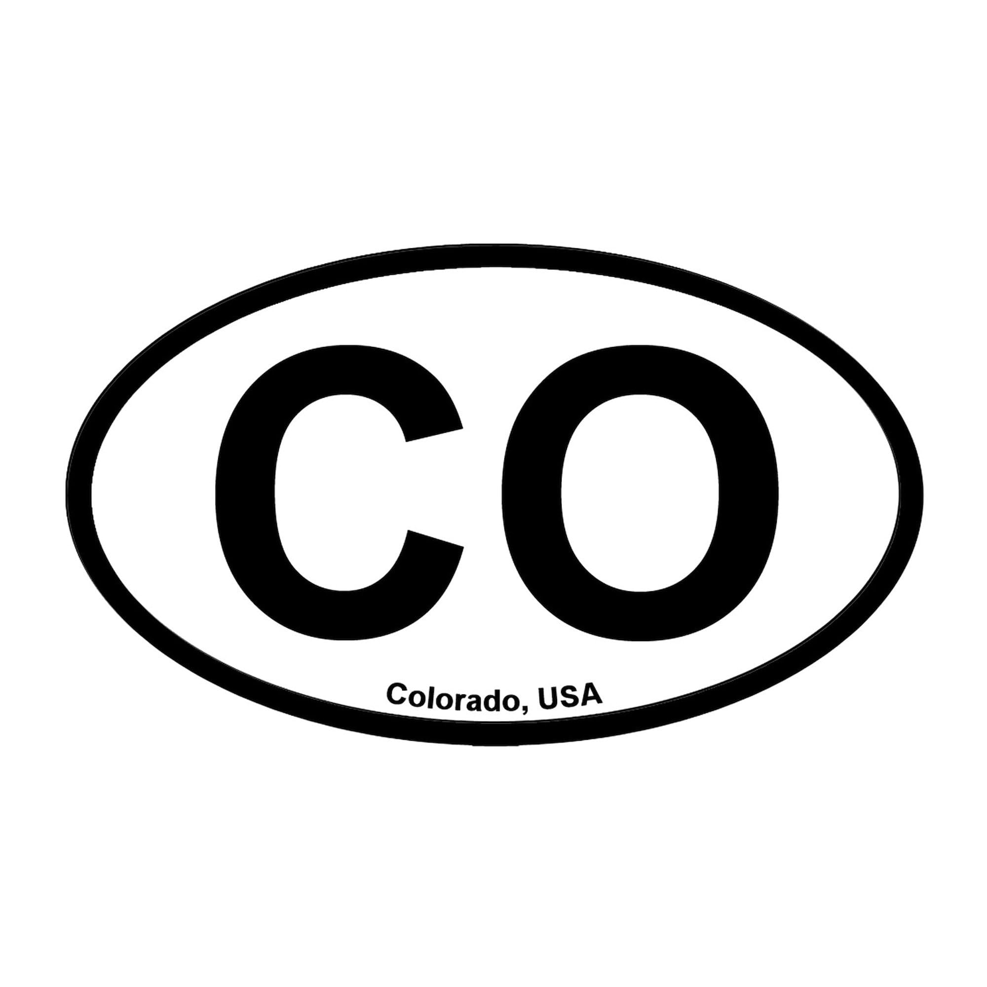 Colorado Oval Car Bumper Sticker - Decal for Cars, Laptops & Gifts