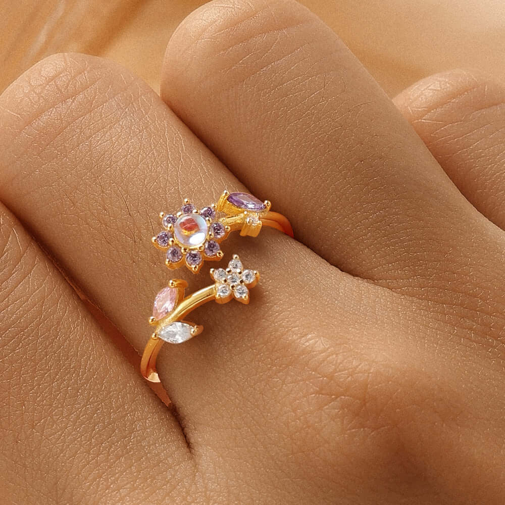 Love Heart Bow Stackable Ring | R515 | Elegant & Dainty Jewelry for Women | Perfect for Valentine's Day, Anniversary & Everyday Wear