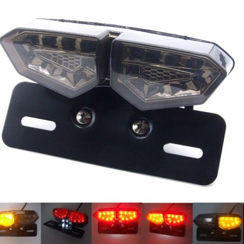 Harley LED Brake Tail Light with Turn Signals & License Plate - Motorcycle Safety Lighting for Night Rides