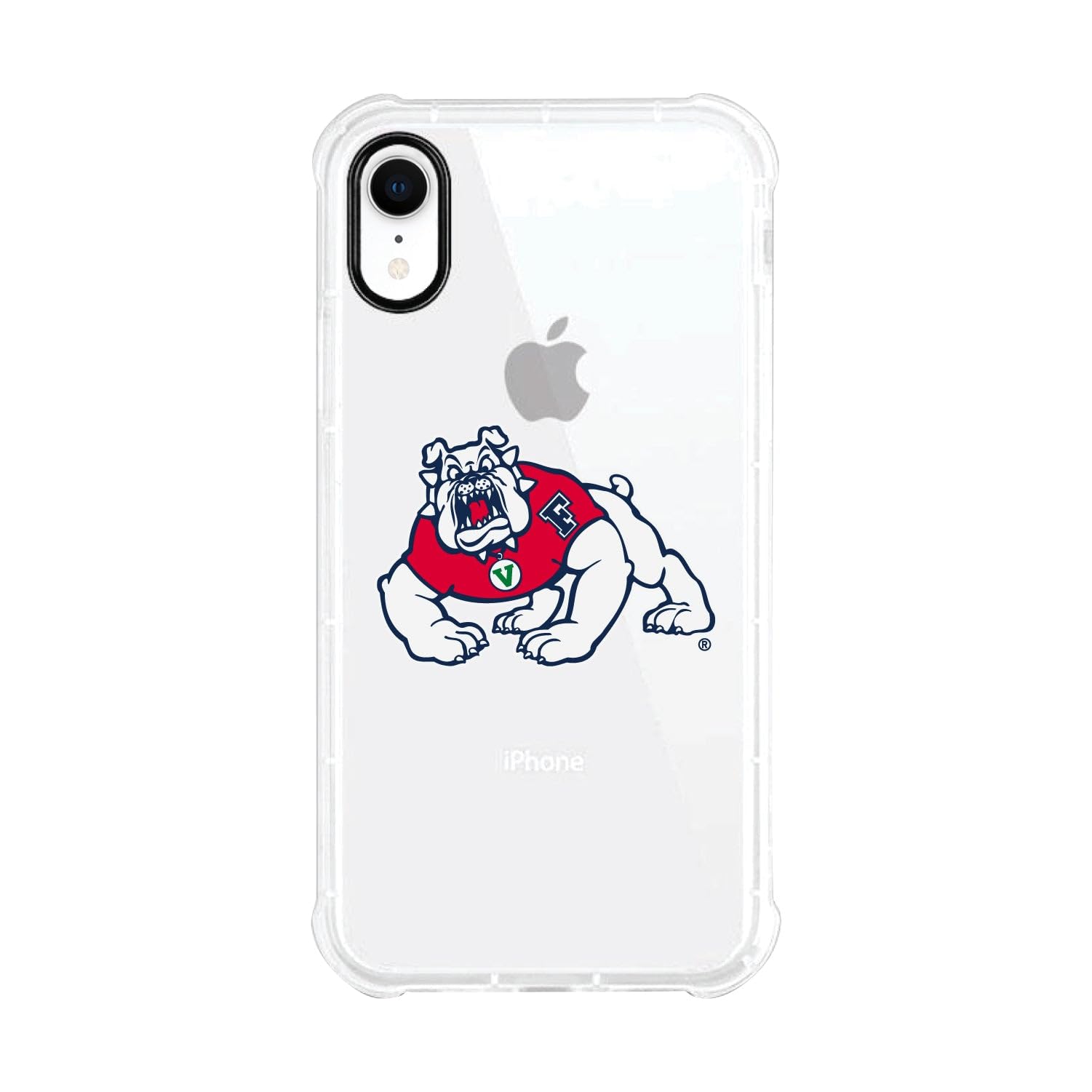 OTM Essentials Durable Phone Case for iPhone 13 - Shockproof Tough Edge Protection with Fresno State University Mascot Design in Beige | Perfect for College Students, Alumni & Bulldog Fans